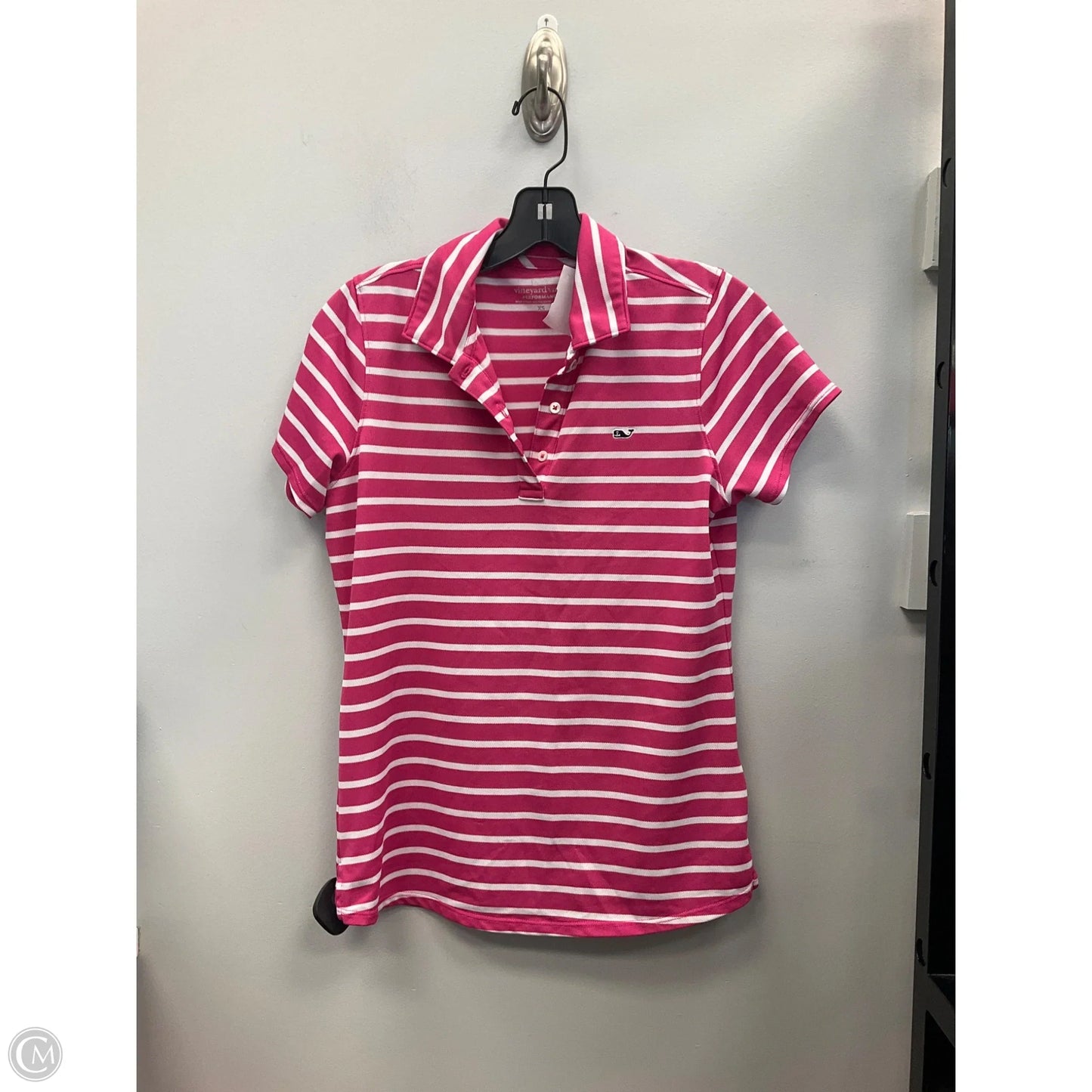 Top Short Sleeve By Vineyard Vines In Striped Pattern, Size: Xs