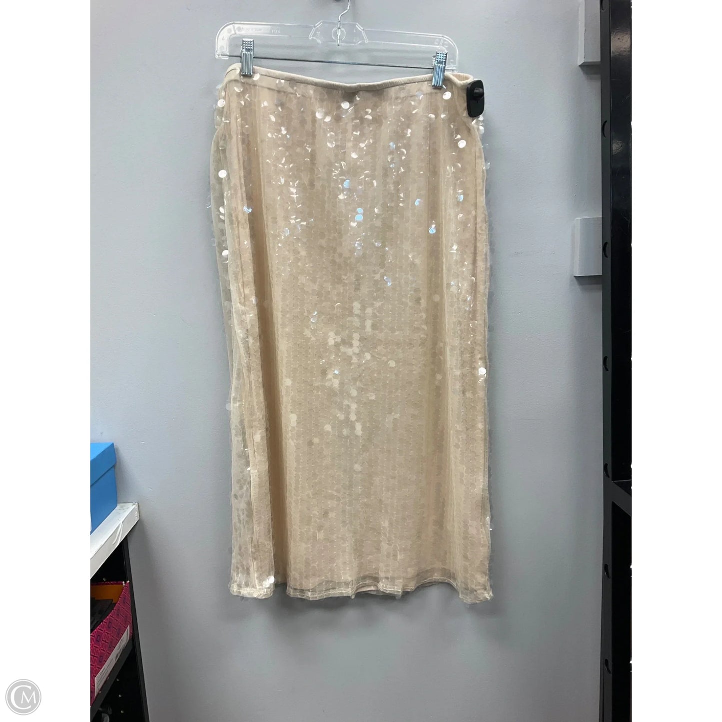 Skirt Midi By Old Navy In Cream, Size: L