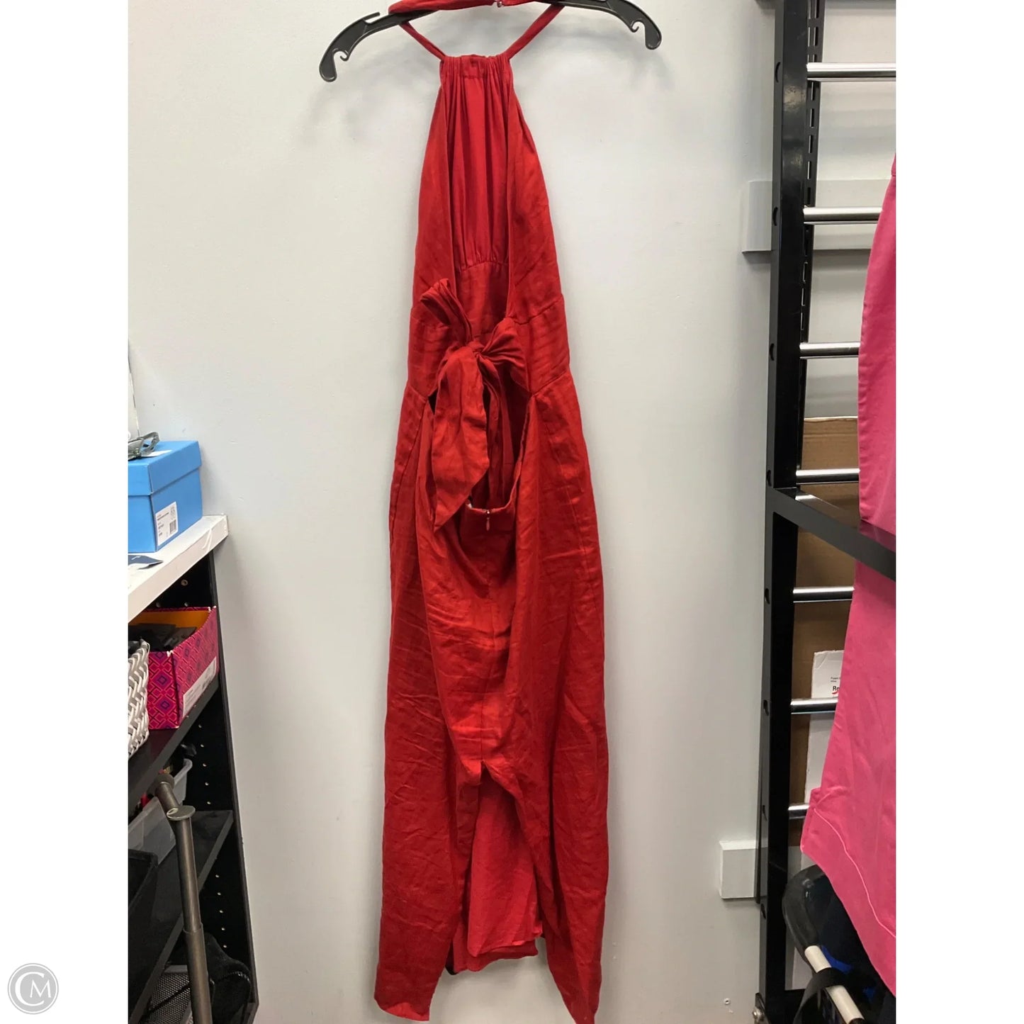 Dress Casual Midi By Banana Republic In Red, Size: 12