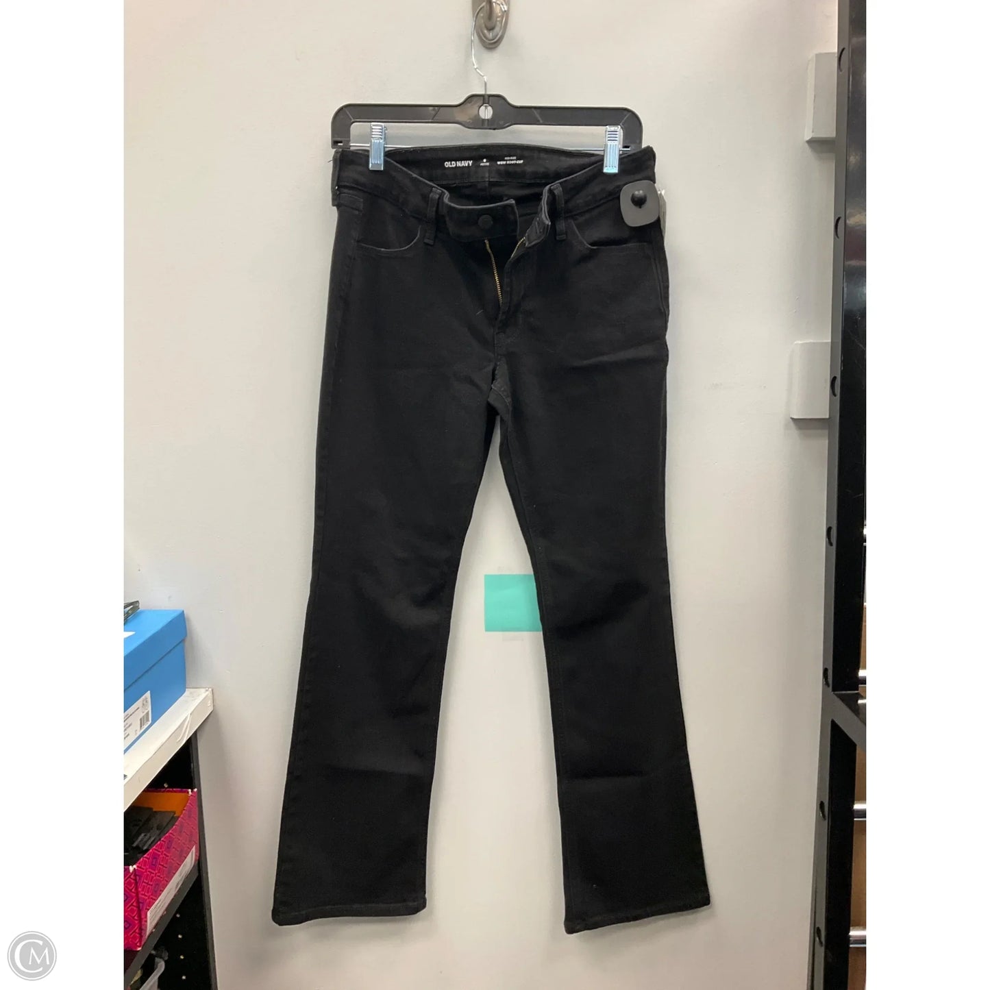 Jeans Boot Cut By Old School In Black Denim, Size: 8p