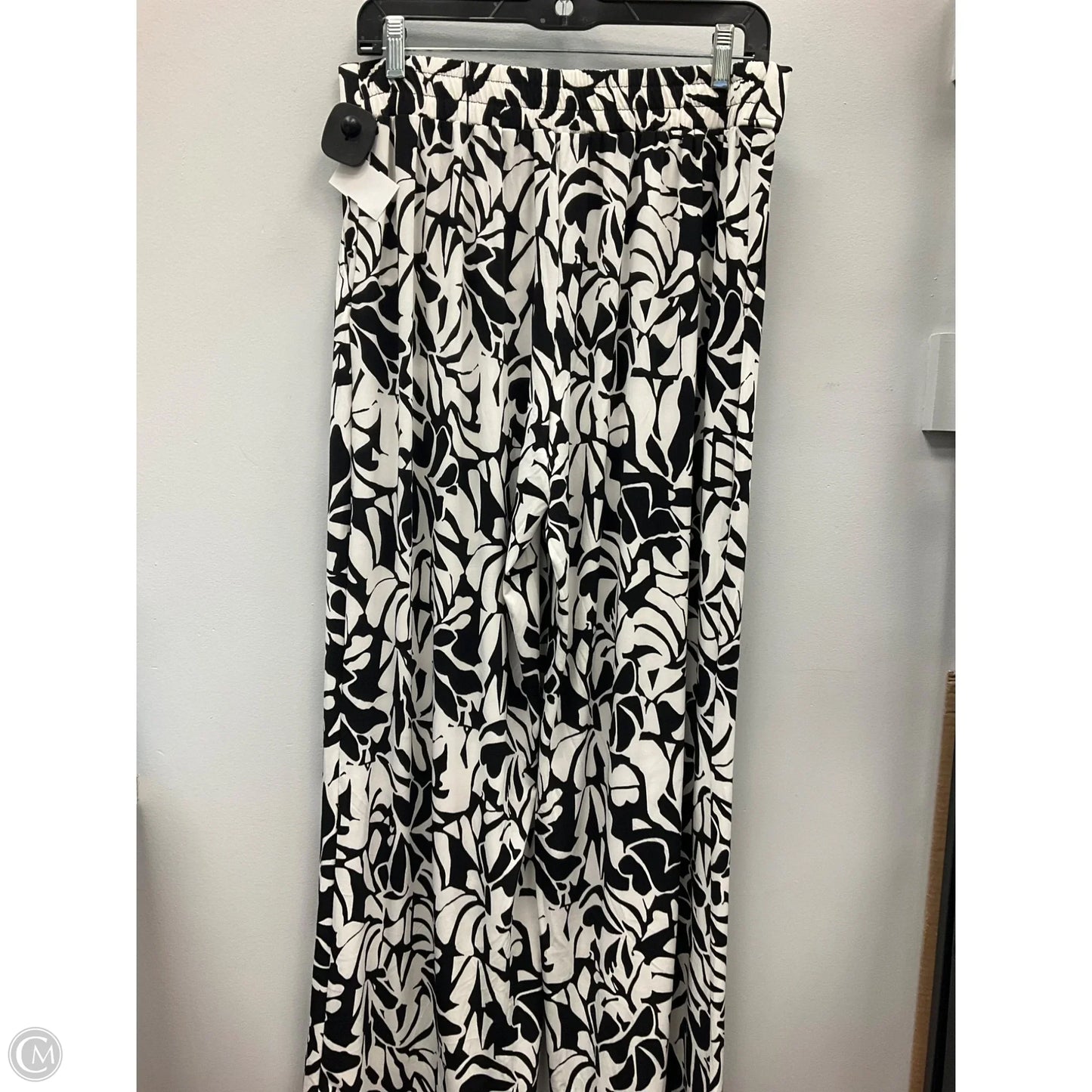 Pants Wide Leg By Clothes Mentor In Black & White, Size: M