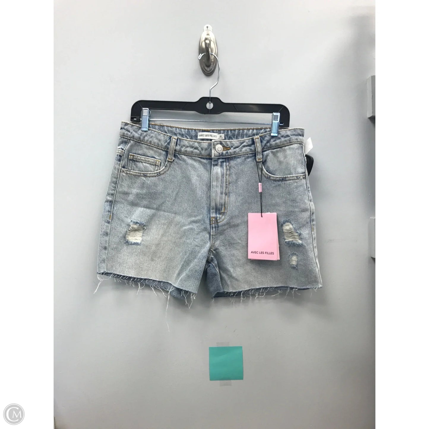 Shorts By Avec Les Filles In Blue Denim, Size: 8