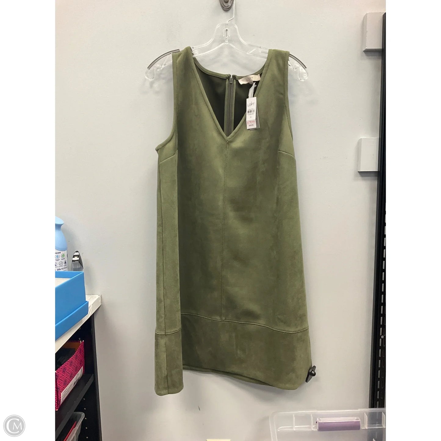 Dress Casual Short By Loft In Green, Size: 14