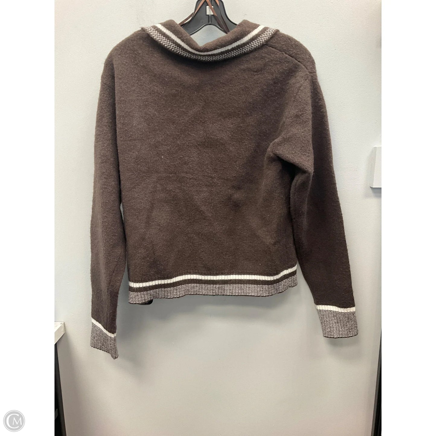 Sweater By Clothes Mentor In Brown, Size: L