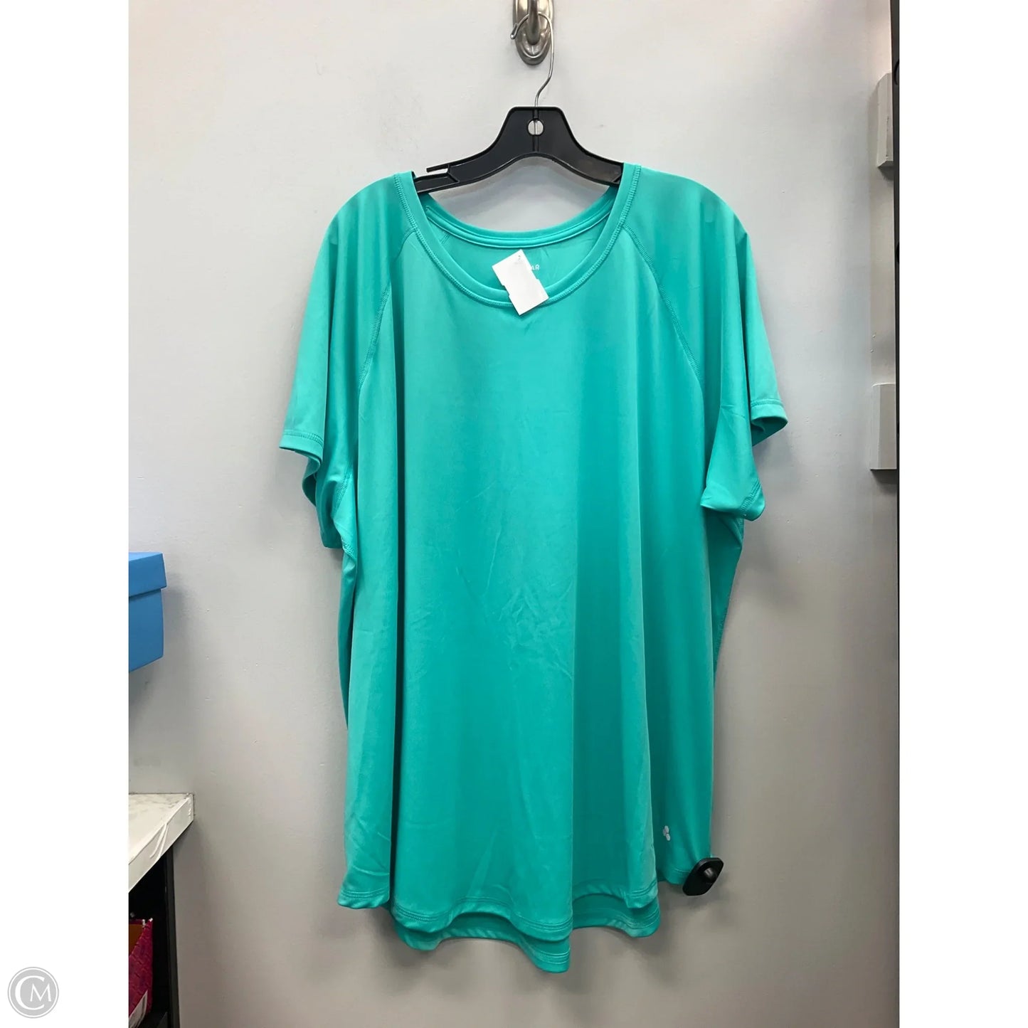 Athletic Top Short Sleeve By Tek Gear In Green, Size: 3x
