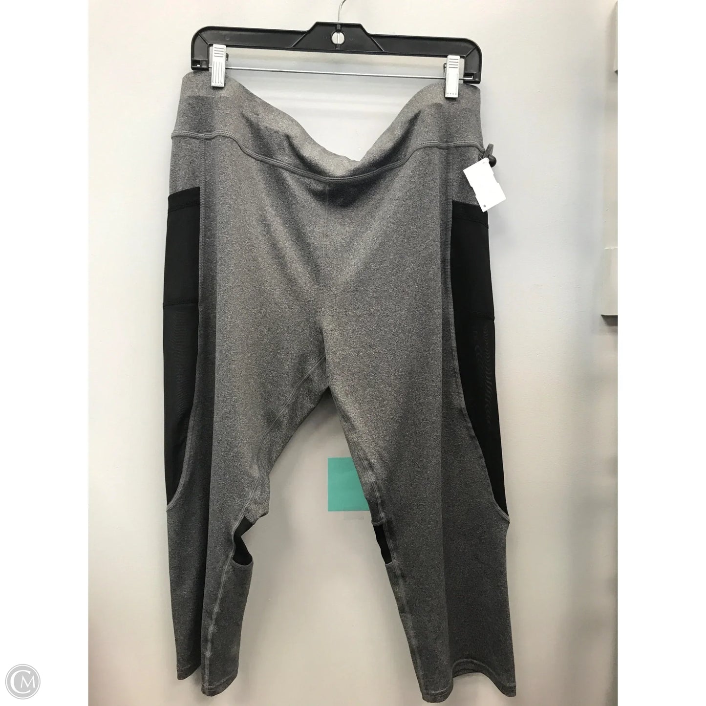 Athletic Leggings Capris By Rag In Grey, Size: 3x