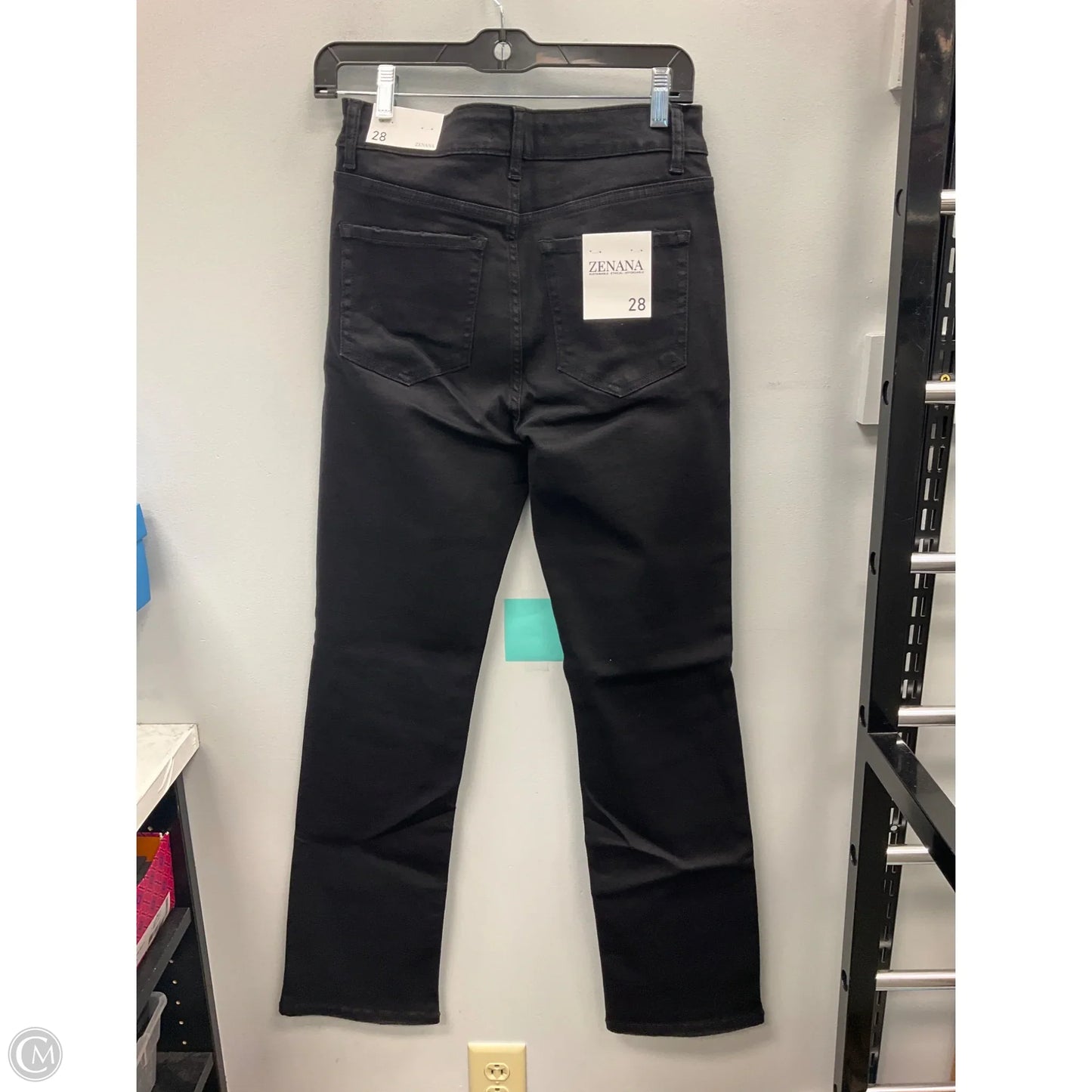 Jeans Boot Cut By Zenana In Black Denim, Size: 6