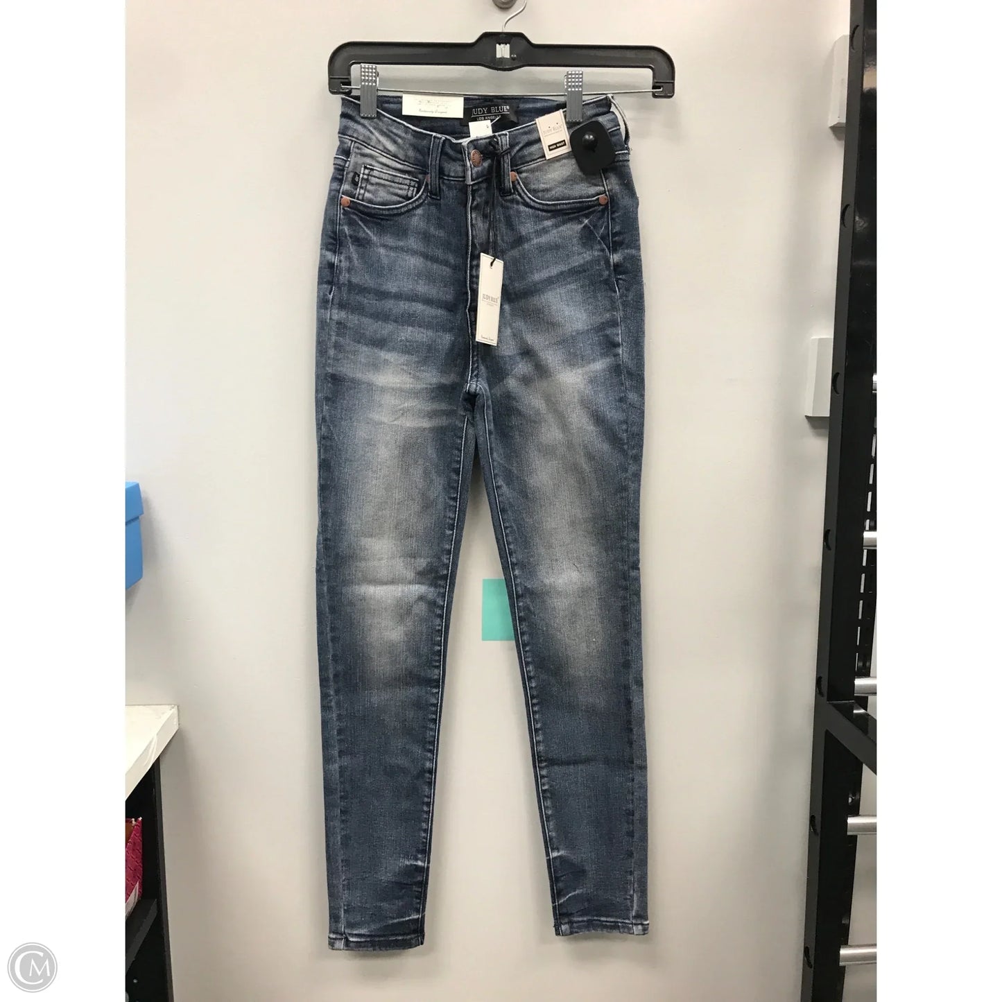 Jeans Skinny By Judy Blue In Blue Denim, Size: 0