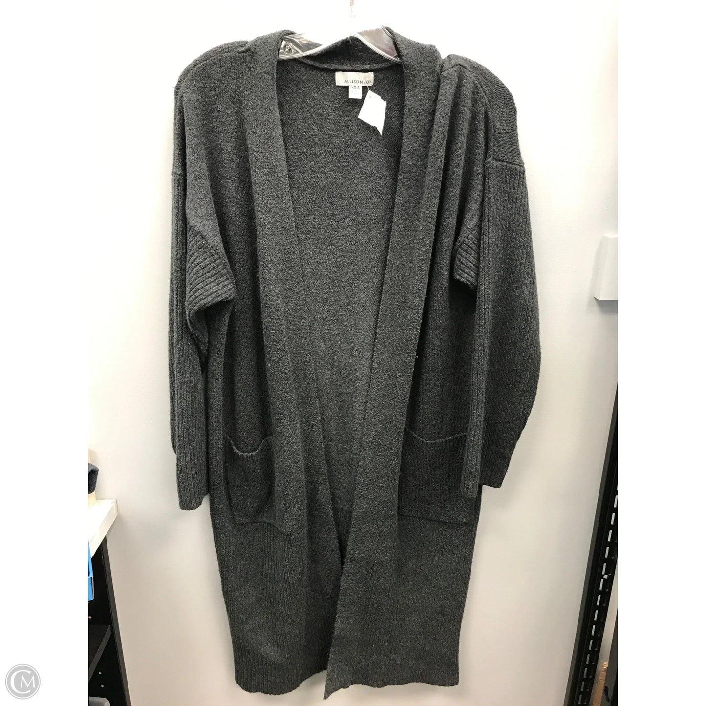 Sweater Cardigan By Allison Joy In Grey, Size: Xs