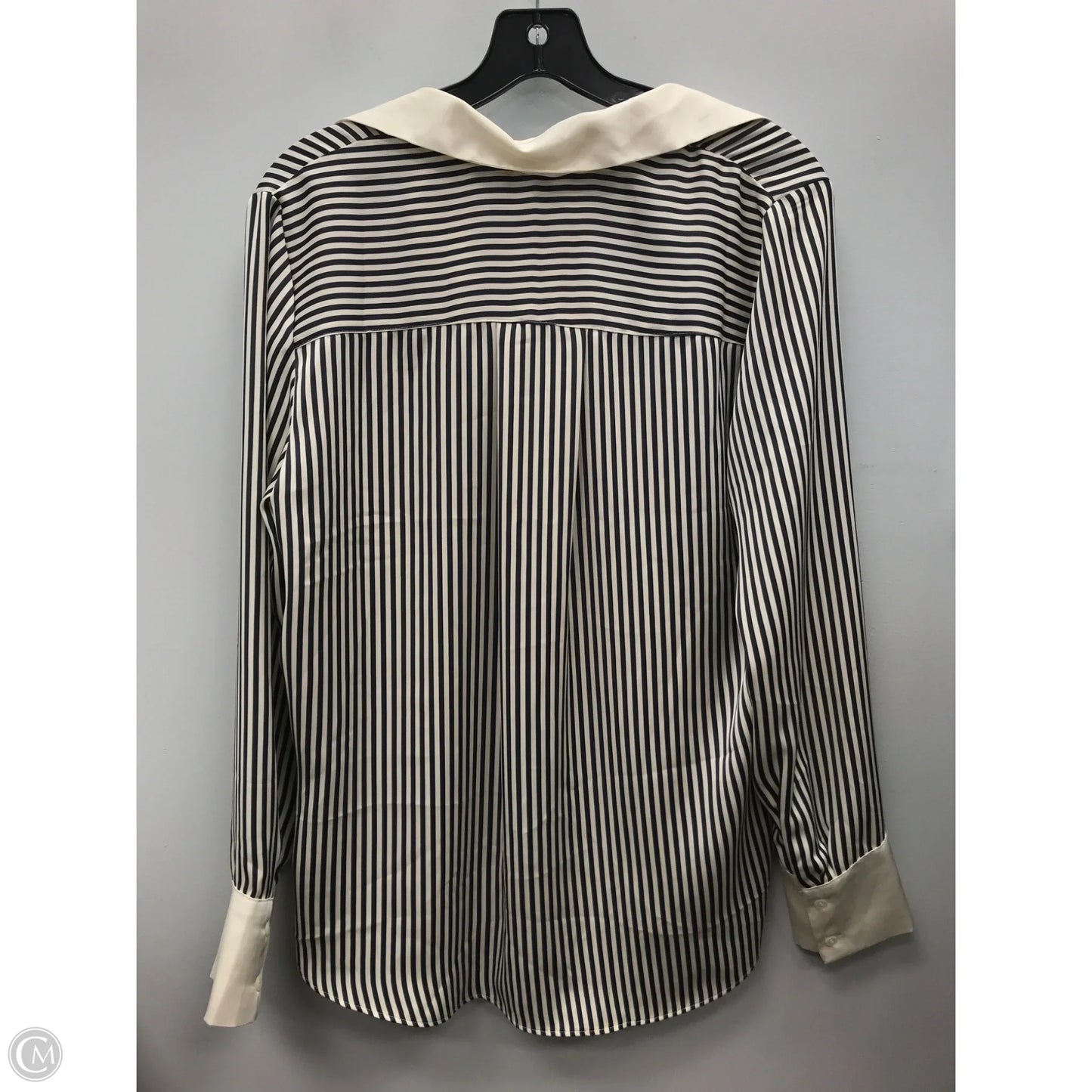 Top Long Sleeve By H&m In Striped Pattern, Size: S