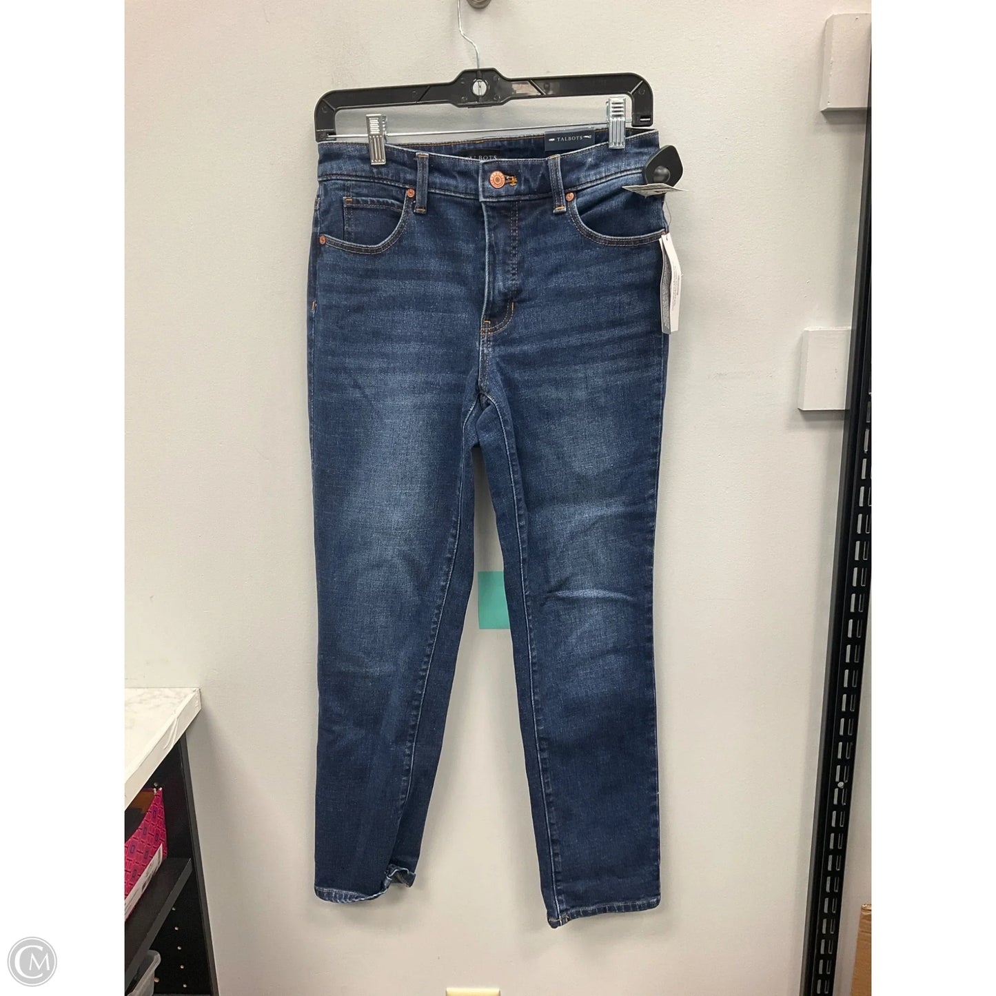 Jeans Straight By Talbots In Blue Denim, Size: 2p