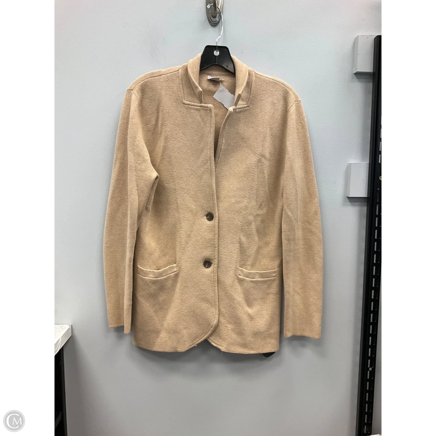 Sweater Cardigan By J. Crew In Tan, Size: M