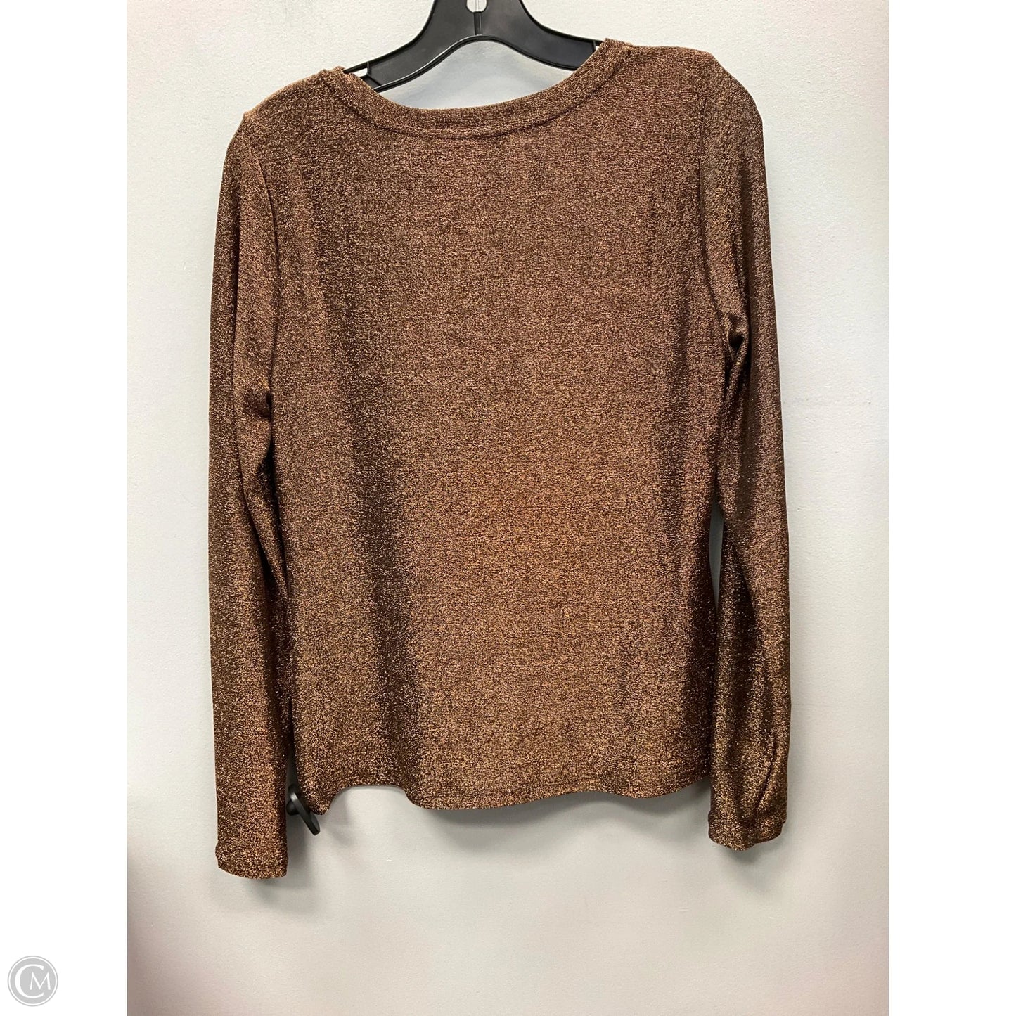 Top Long Sleeve By White House Black Market In Brown, Size: M