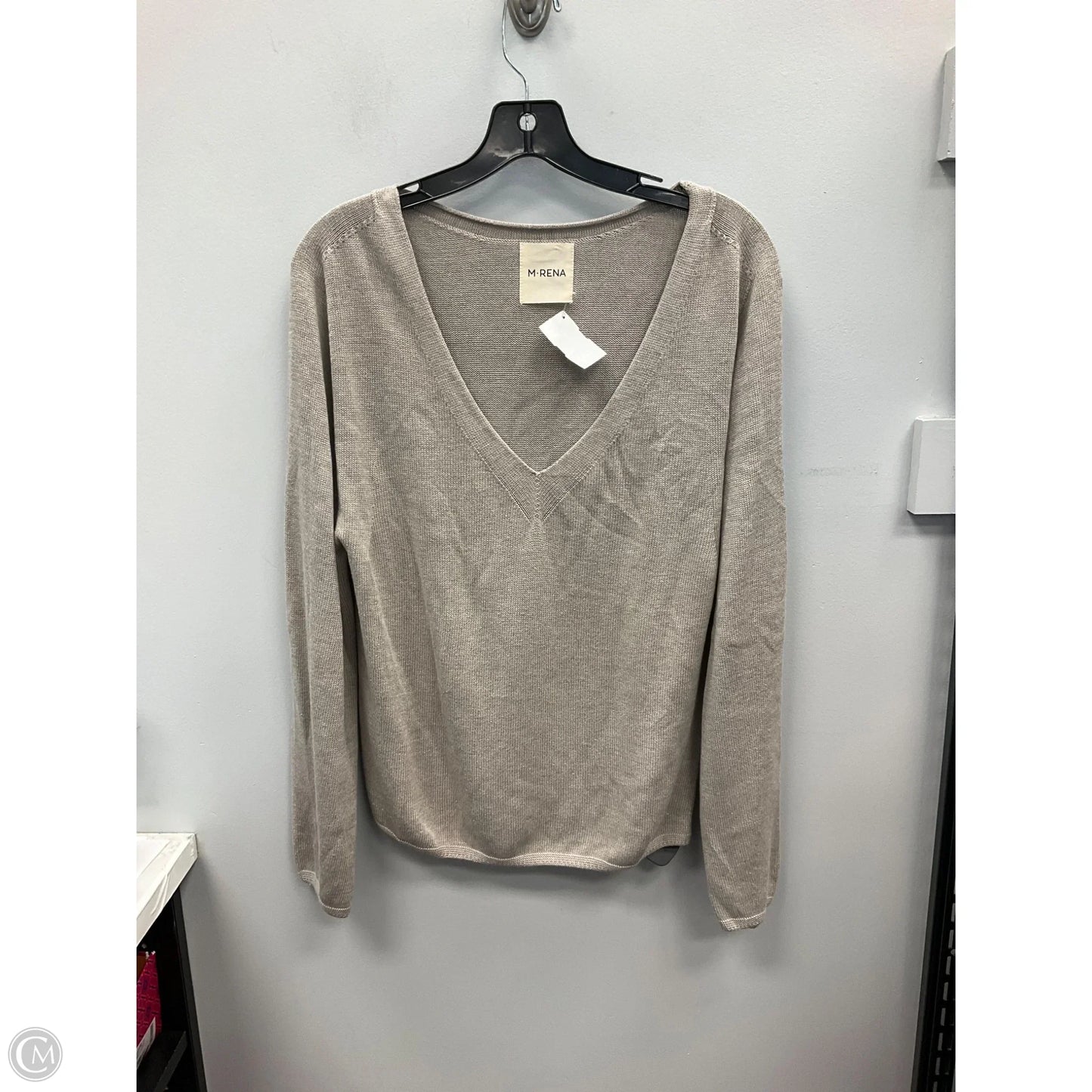 Top Long Sleeve By Clothes Mentor In Taupe, Size: S
