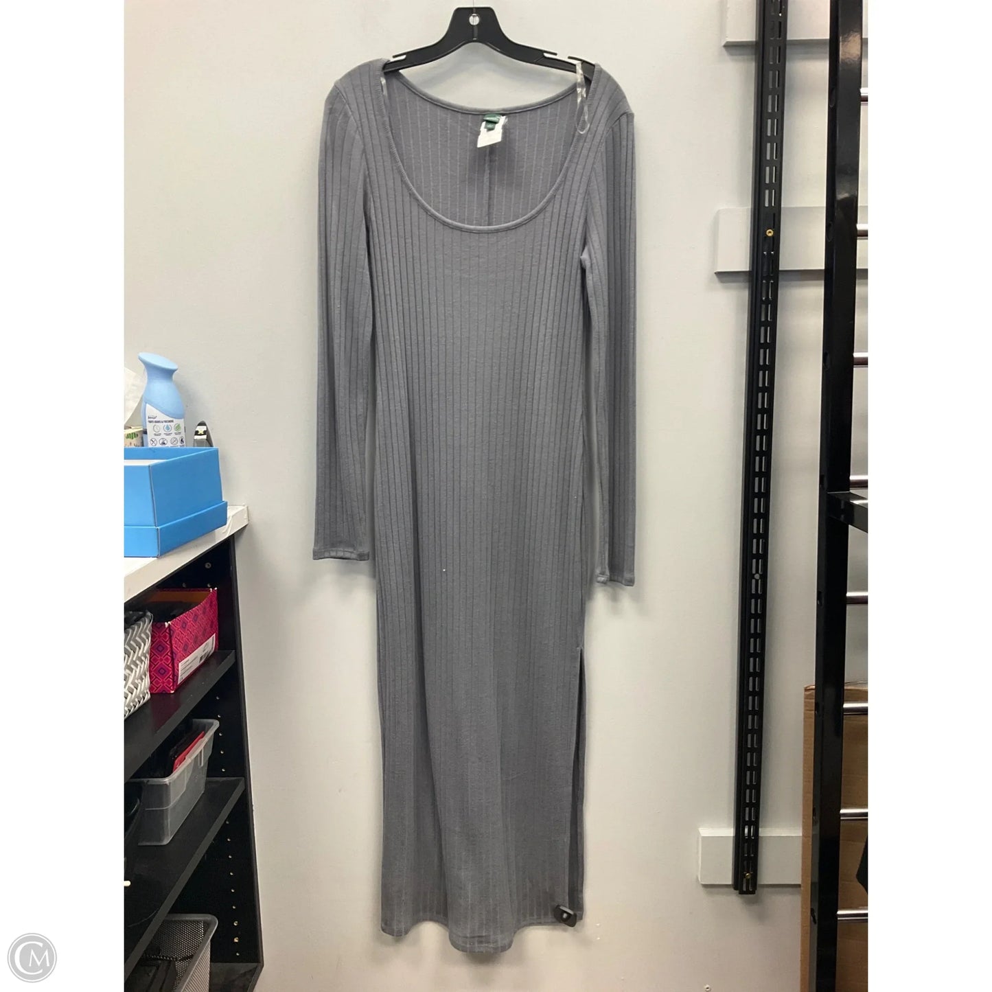 Dress Casual Maxi By Wild Fable In Grey, Size: L