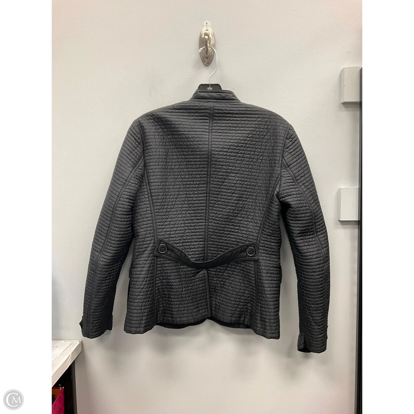 Jacket Luxury Designer By Burberry In Black, Size: M