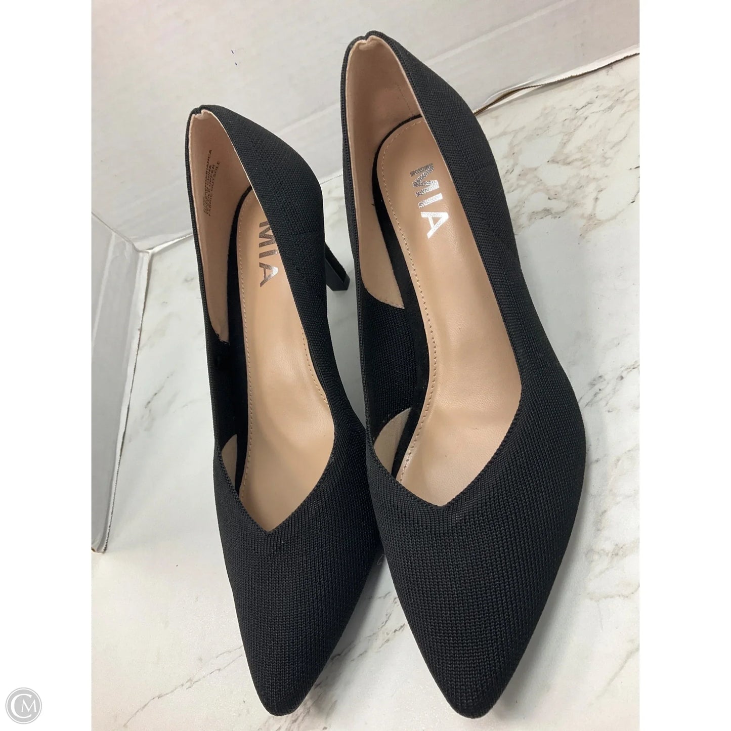 Shoes Heels Kitten By Mia In Black, Size: 6.5