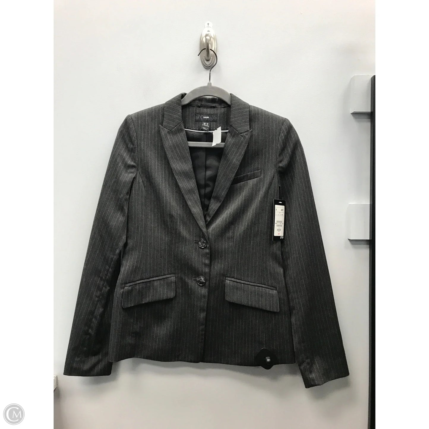 Blazer By H&m In Grey, Size: 6