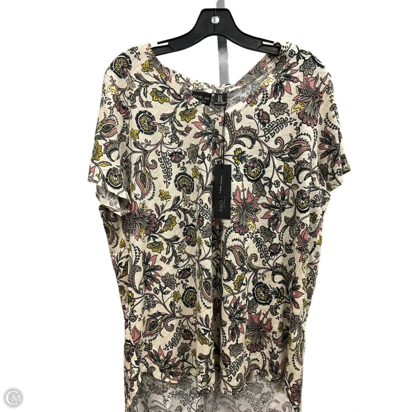 Top Short Sleeve By Rachel Zoe In Multi-colored, Size: 1x
