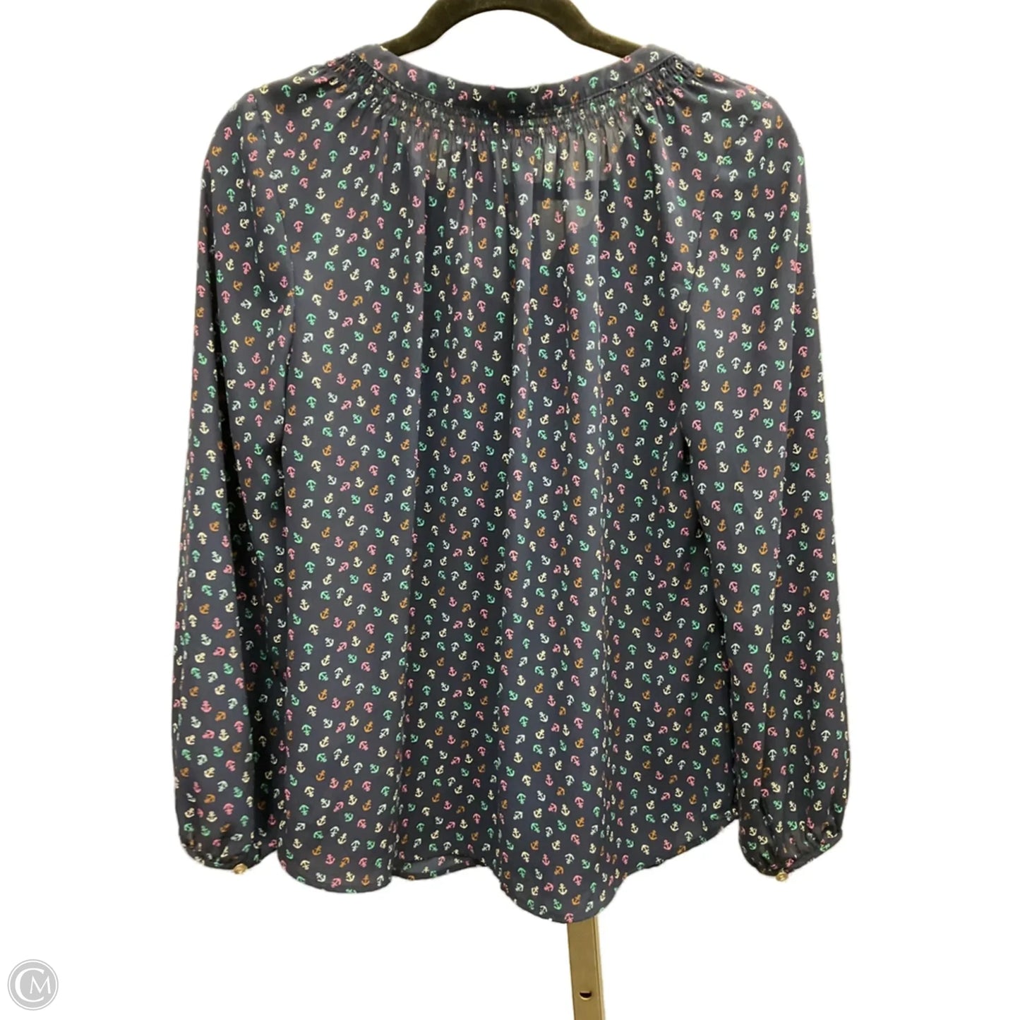 Top Long Sleeve By Talbots In Navy, Size: Mp