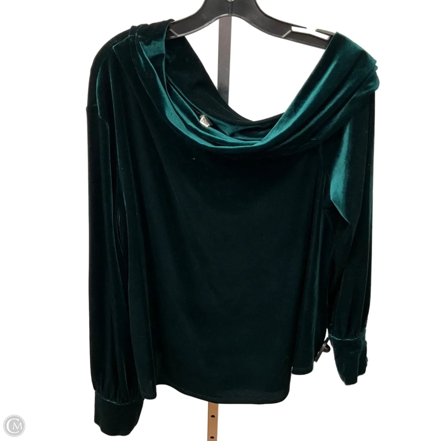 Top Long Sleeve By Lauren By Ralph Lauren In Green, Size: Xxl