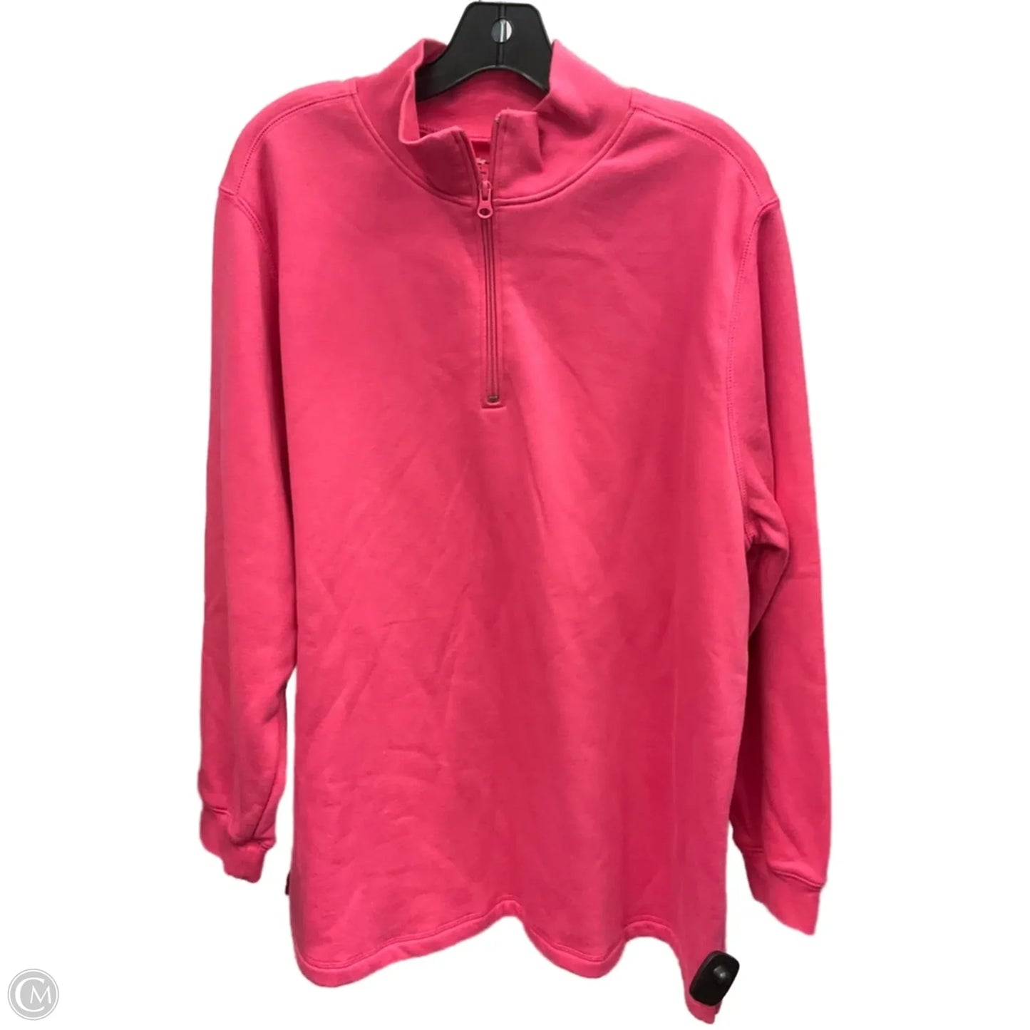Athletic Sweatshirt Collar By Sjb Active In Pink, Size: 2x