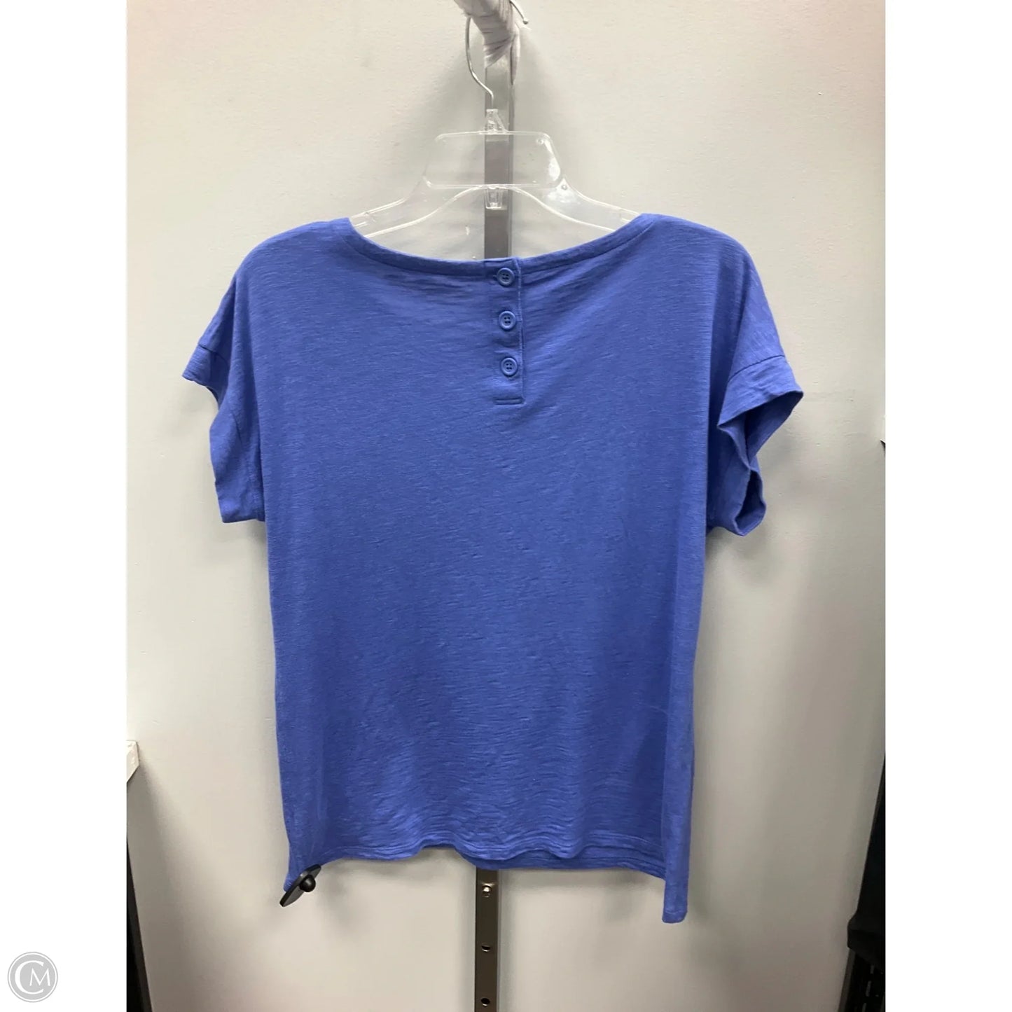 Top Short Sleeve By Talbots In Blue, Size: M