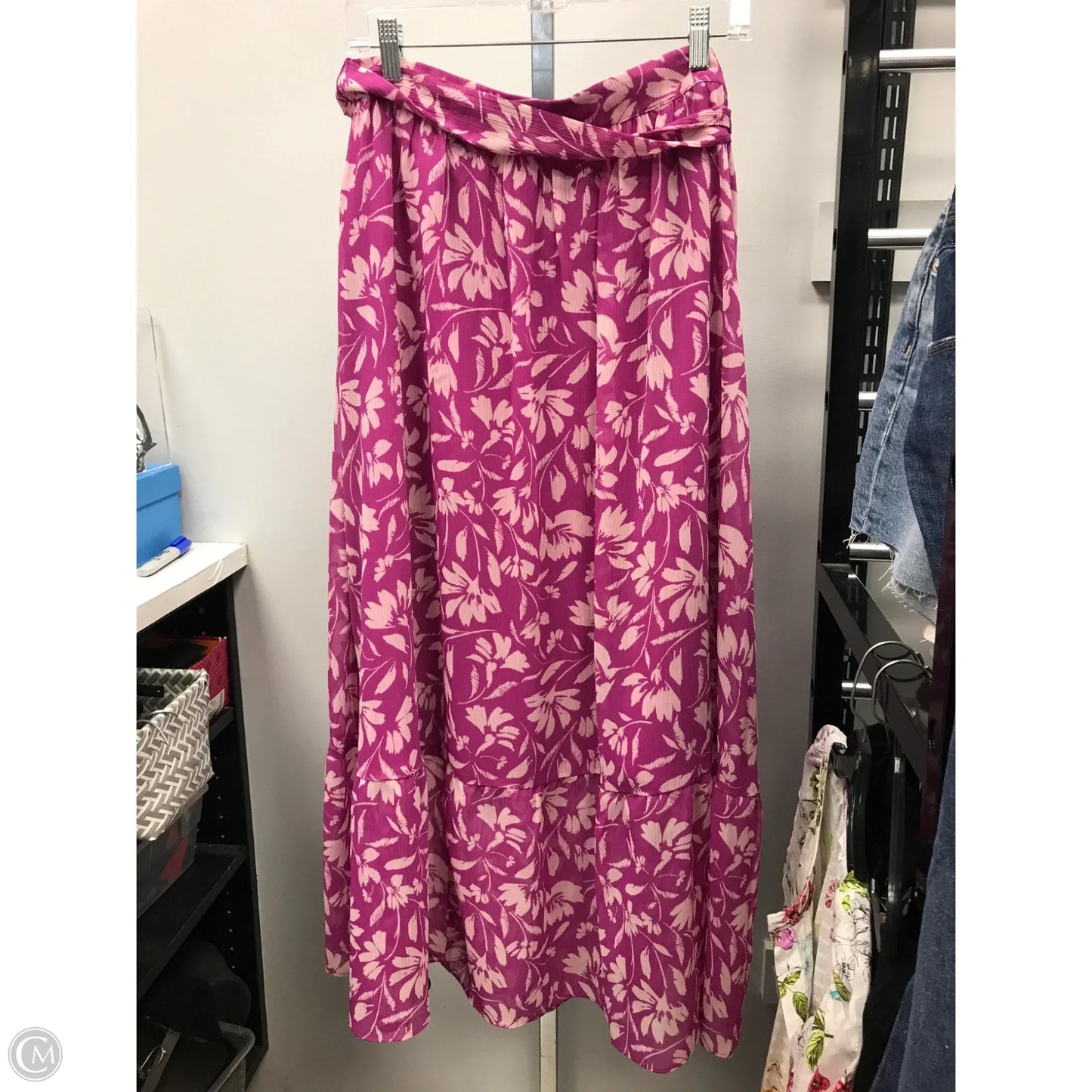 Skirt Midi By Ann Taylor In Purple, Size: 10