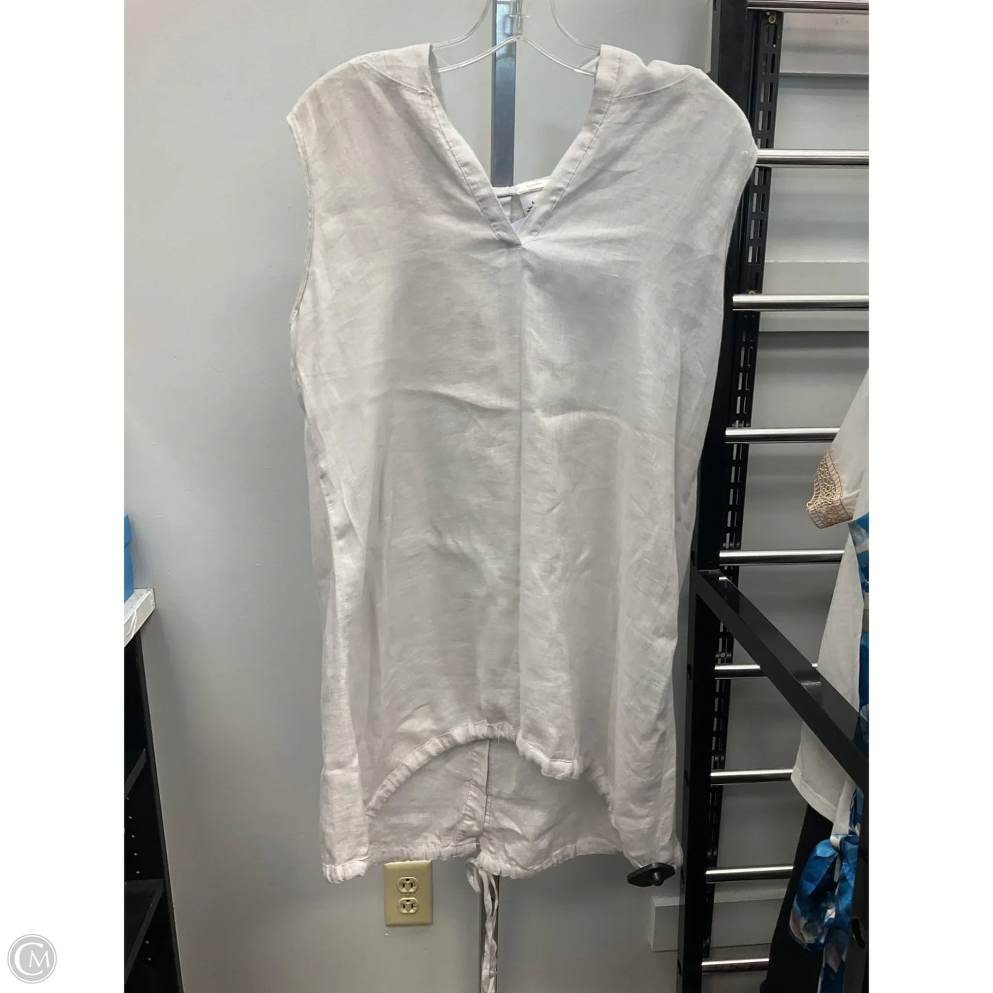 Swimwear Cover-up By Magaschoni In Grey, Size: L
