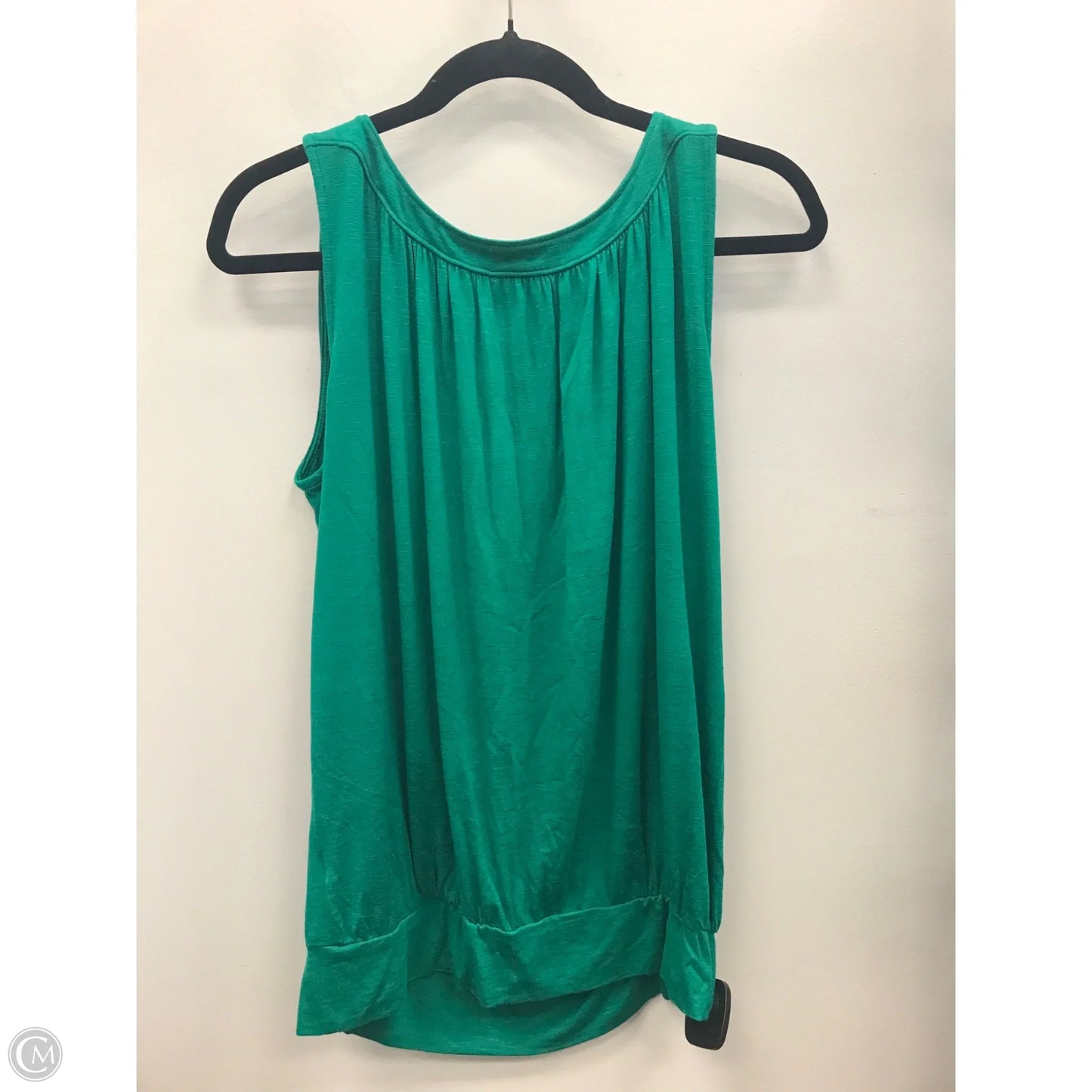 Top Sleeveless By Loft In Green, Size: M