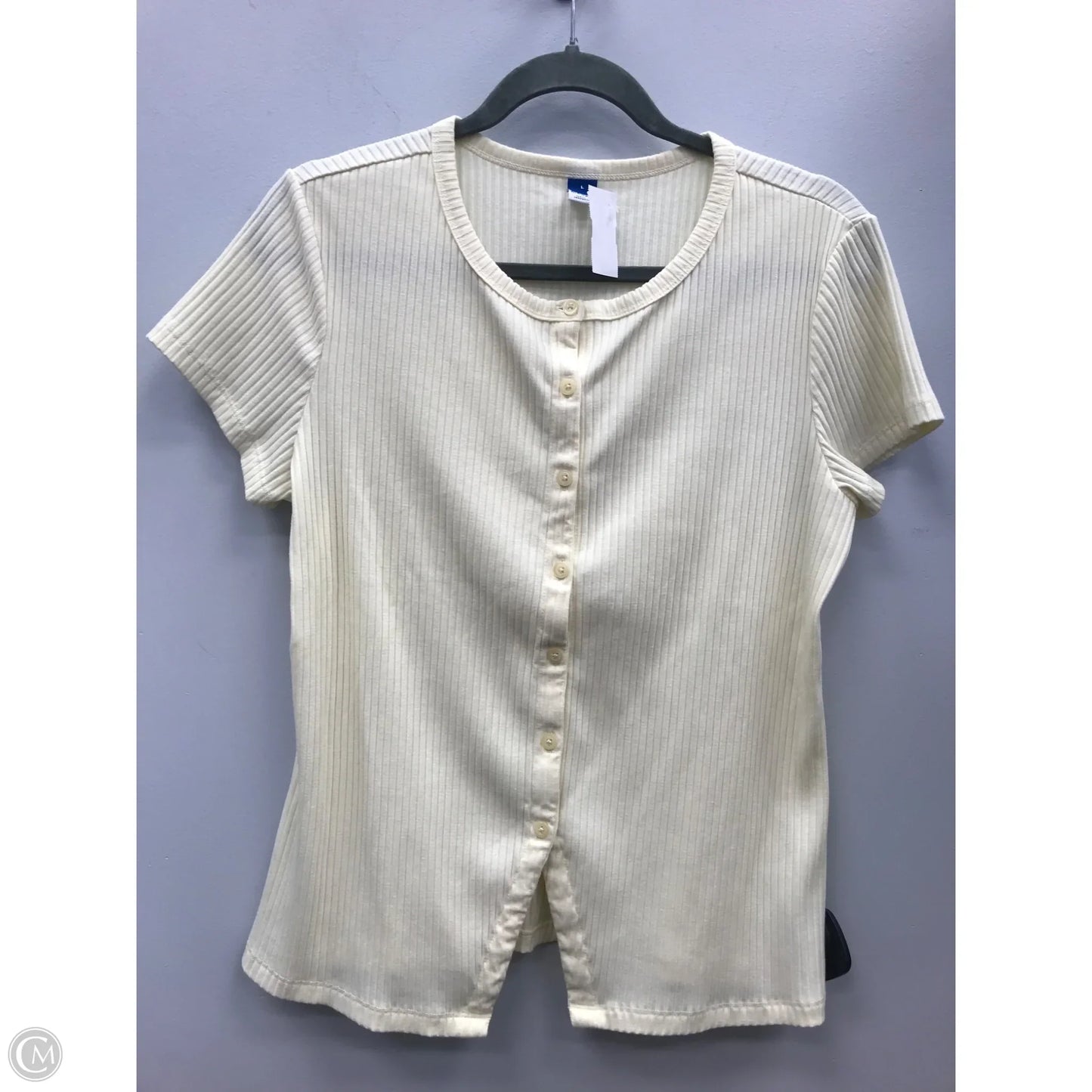 Top Short Sleeve By Old Navy In Yellow, Size: L