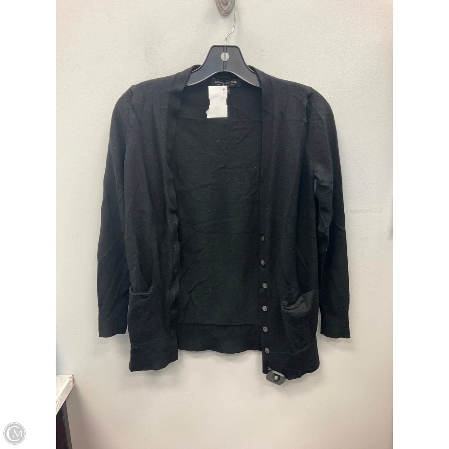 Sweater Cardigan By Banana Republic In Black, Size: S