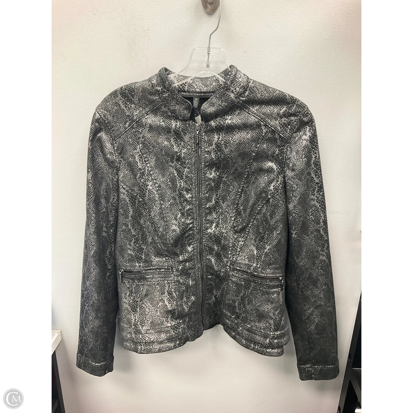 Blazer By White House Black Market In Snakeskin Print, Size: 10