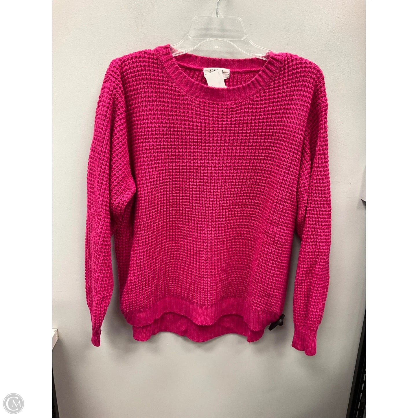 Sweater By Zenana In Pink, Size: L