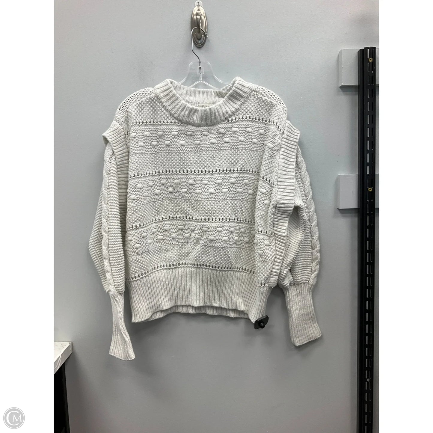 Sweater By Ana In White, Size: L