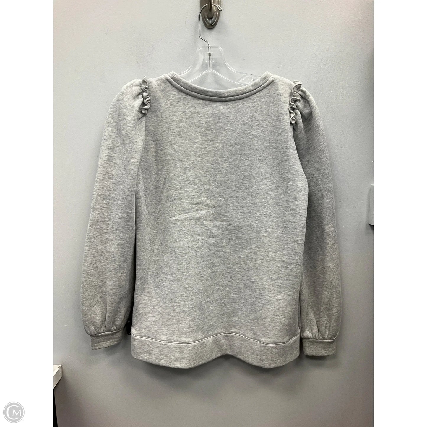 Sweatshirt Crewneck By Talbots In Grey, Size: Sp
