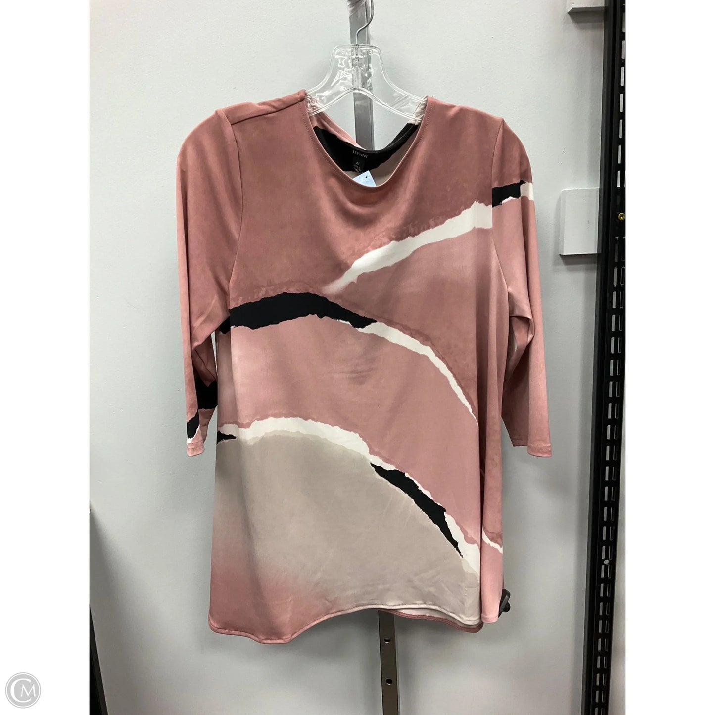 Top 3/4 Sleeve By Alfani In Pink, Size: L