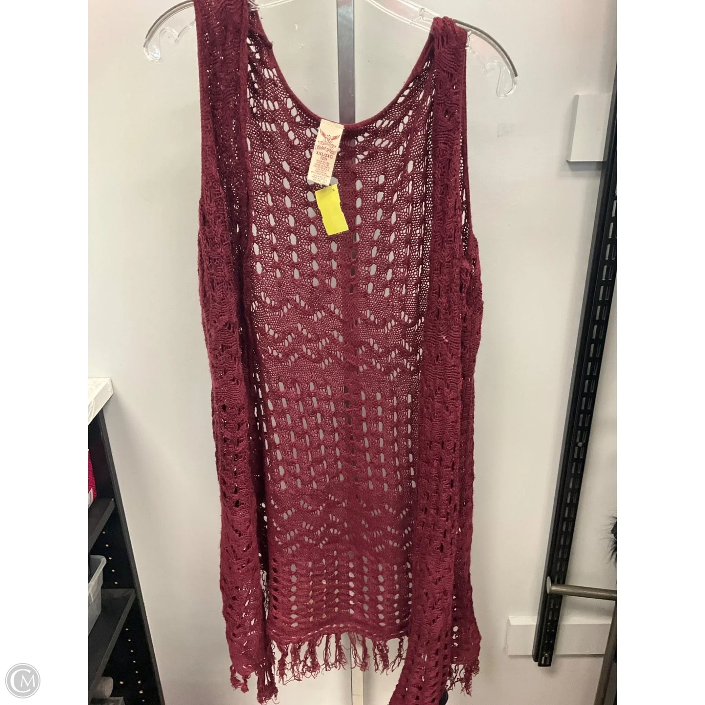 Vest Other By Faded Glory In Maroon, Size: Xxl