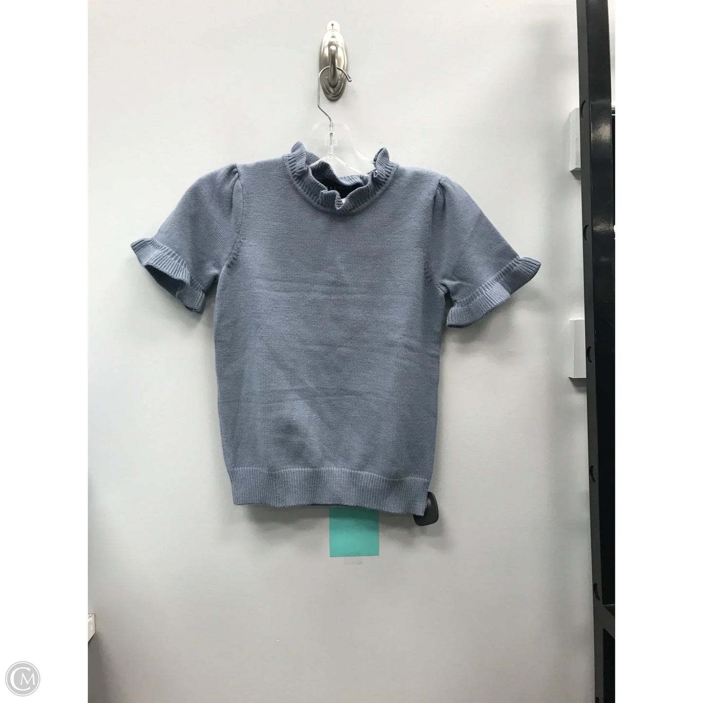 Sweater Short Sleeve By Premise In Blue, Size: Xs