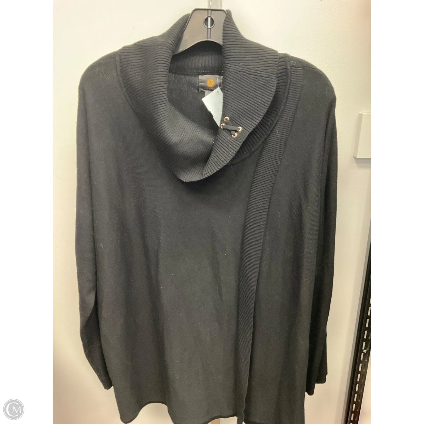 Sweater By Jm Collections In Black, Size: Xl