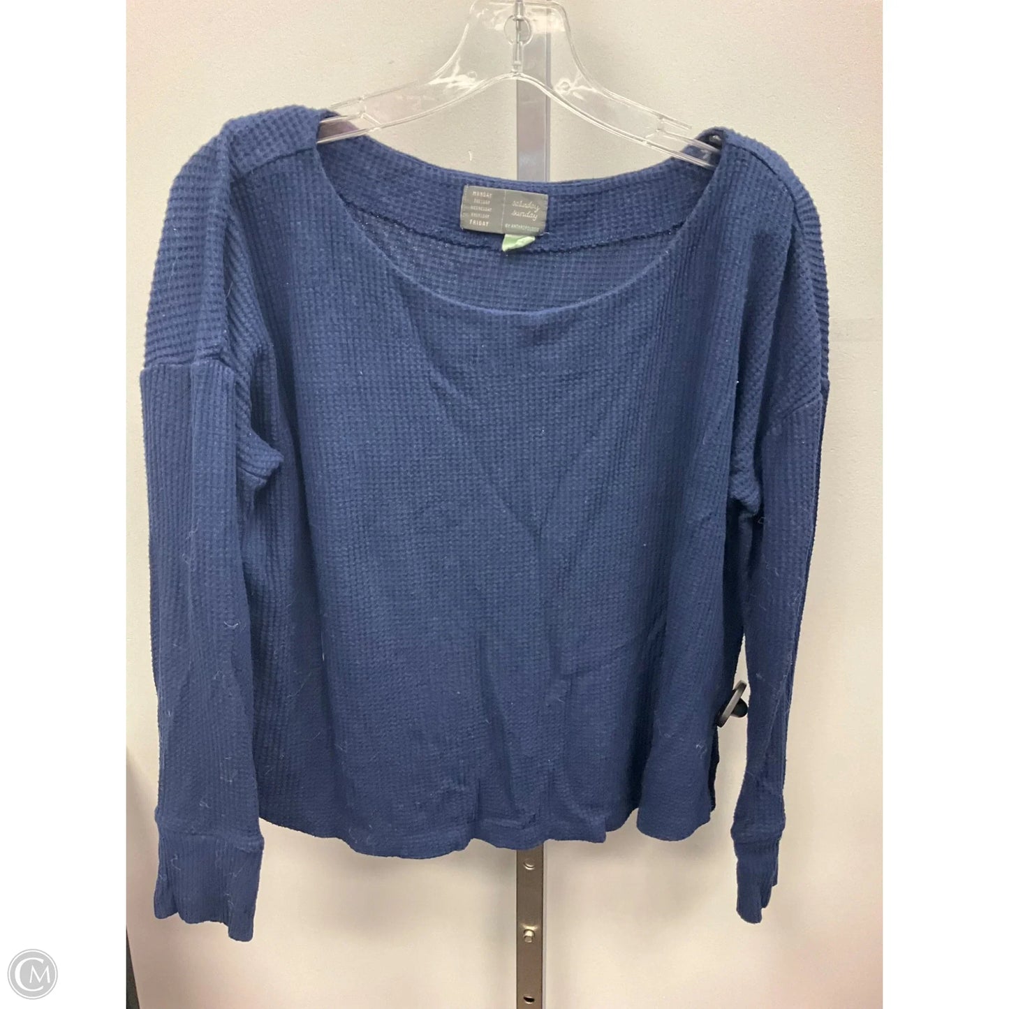 Top Long Sleeve By Saturday/sunday In Navy, Size: S