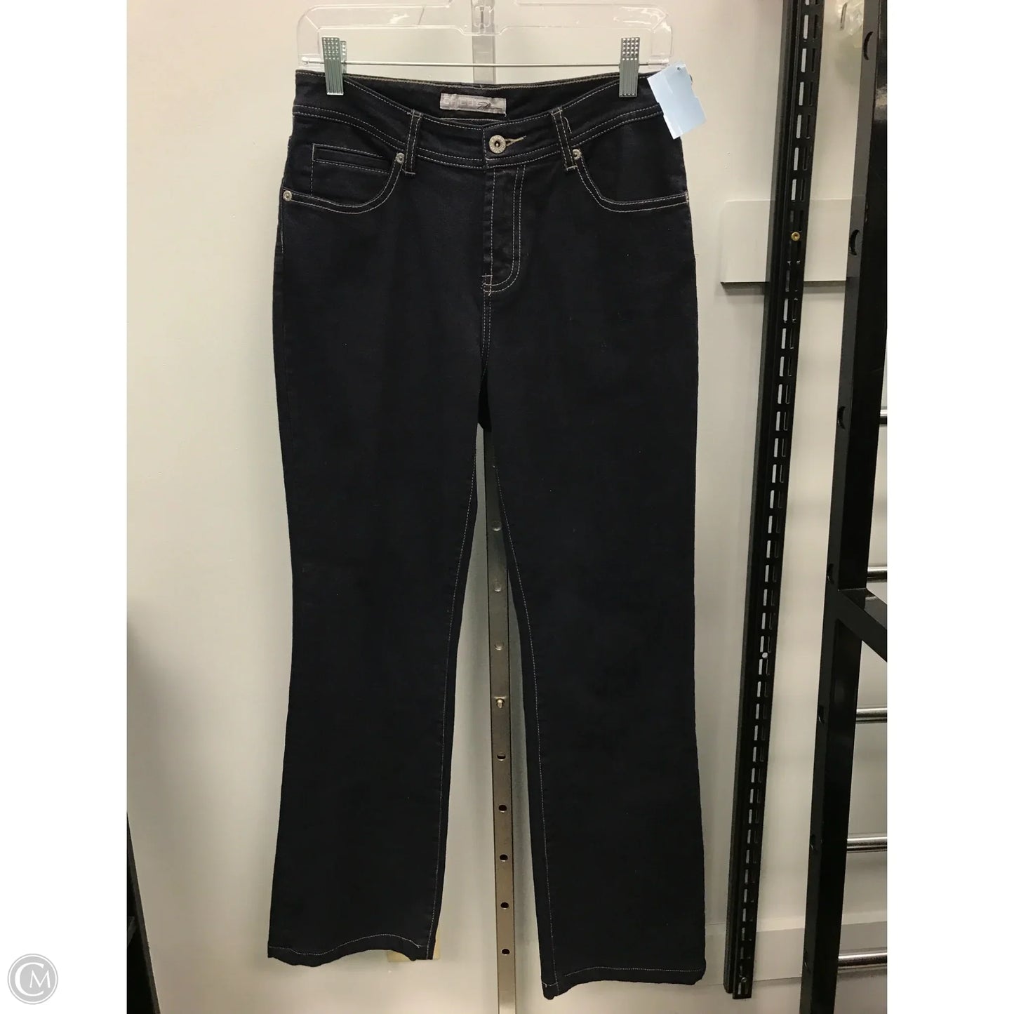 Jeans Flared By Chicos In Blue Denim, Size: 2