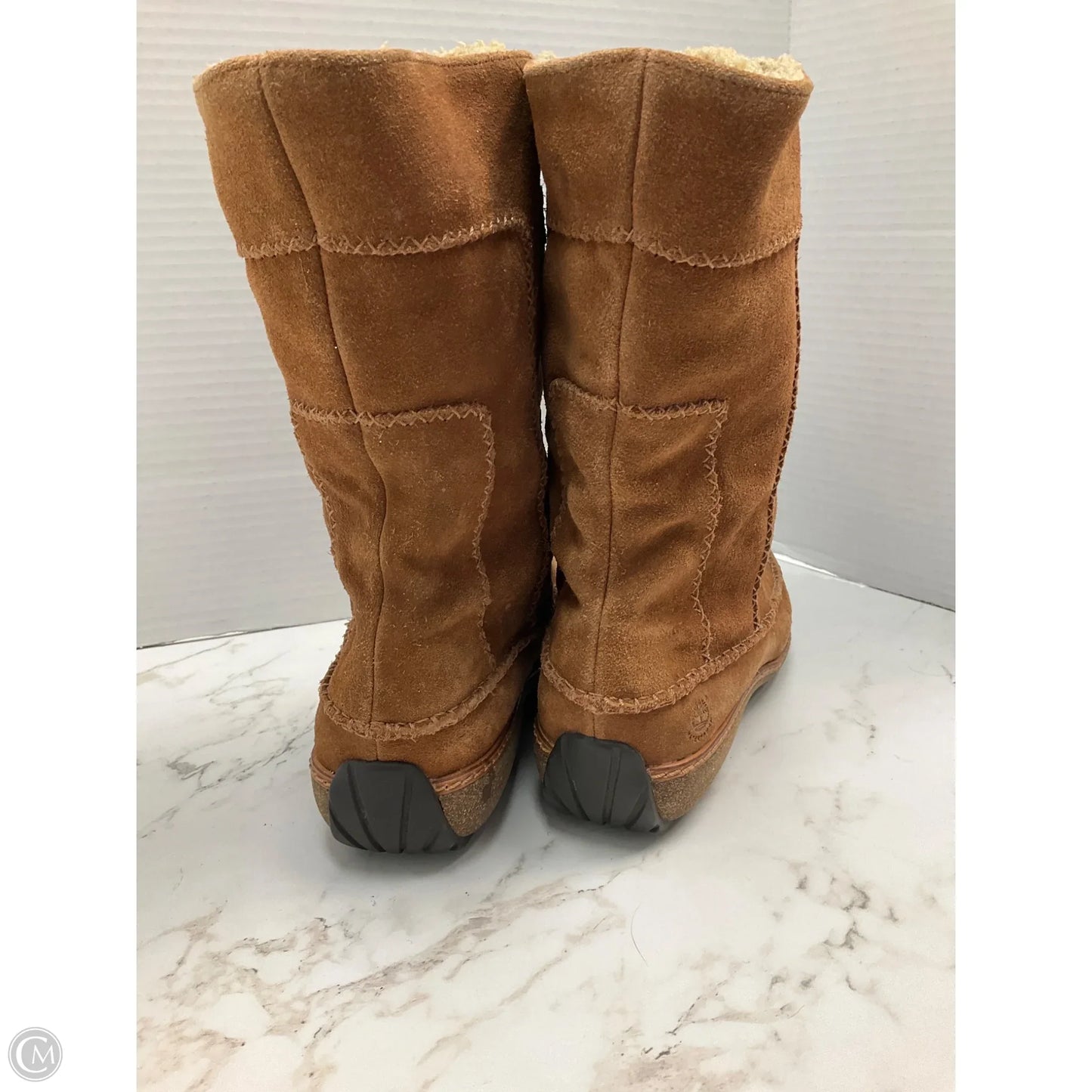 Boots Ankle Flats By Timberland In Tan, Size: 7.5