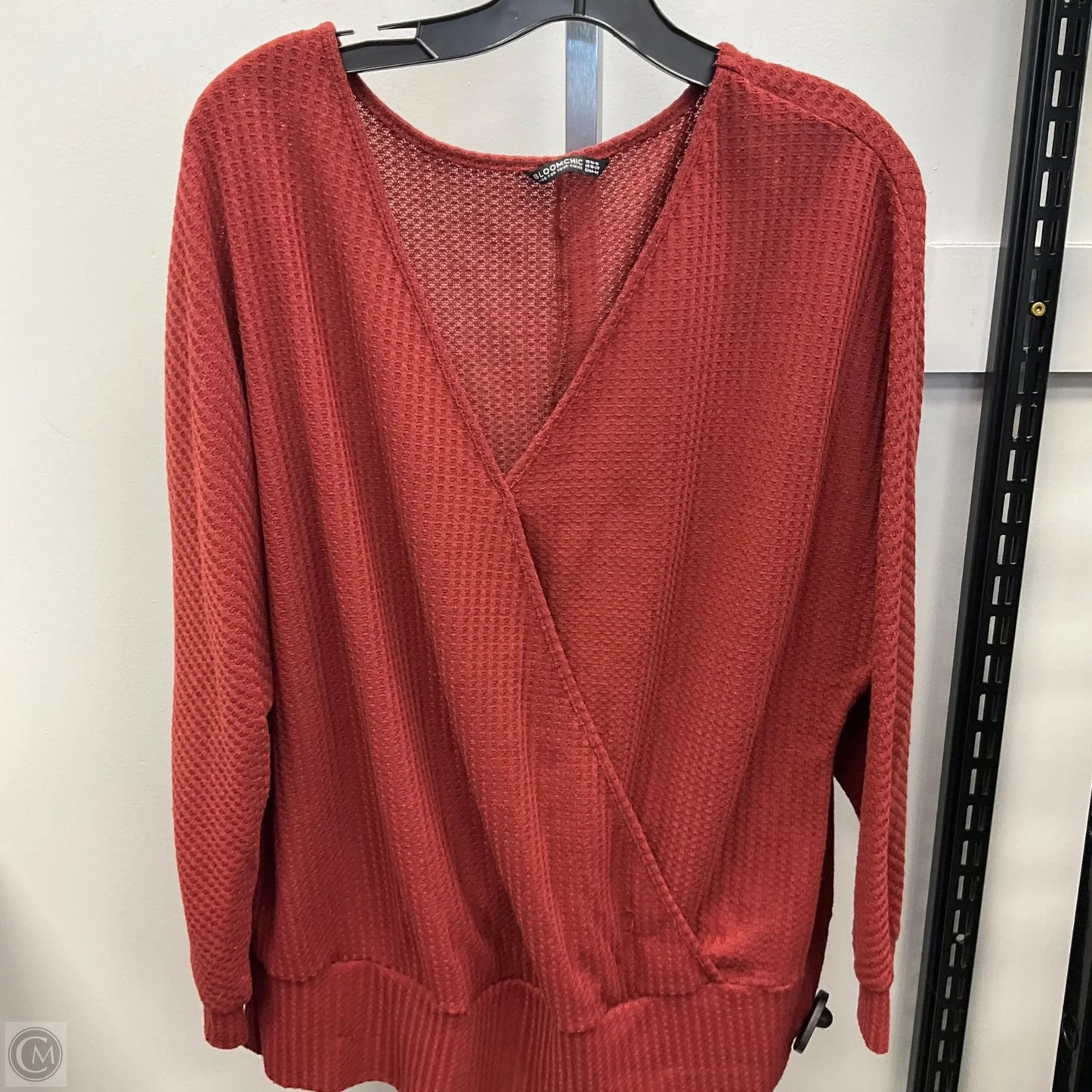 Top Long Sleeve By Bloomchic In Copper, Size: Xl