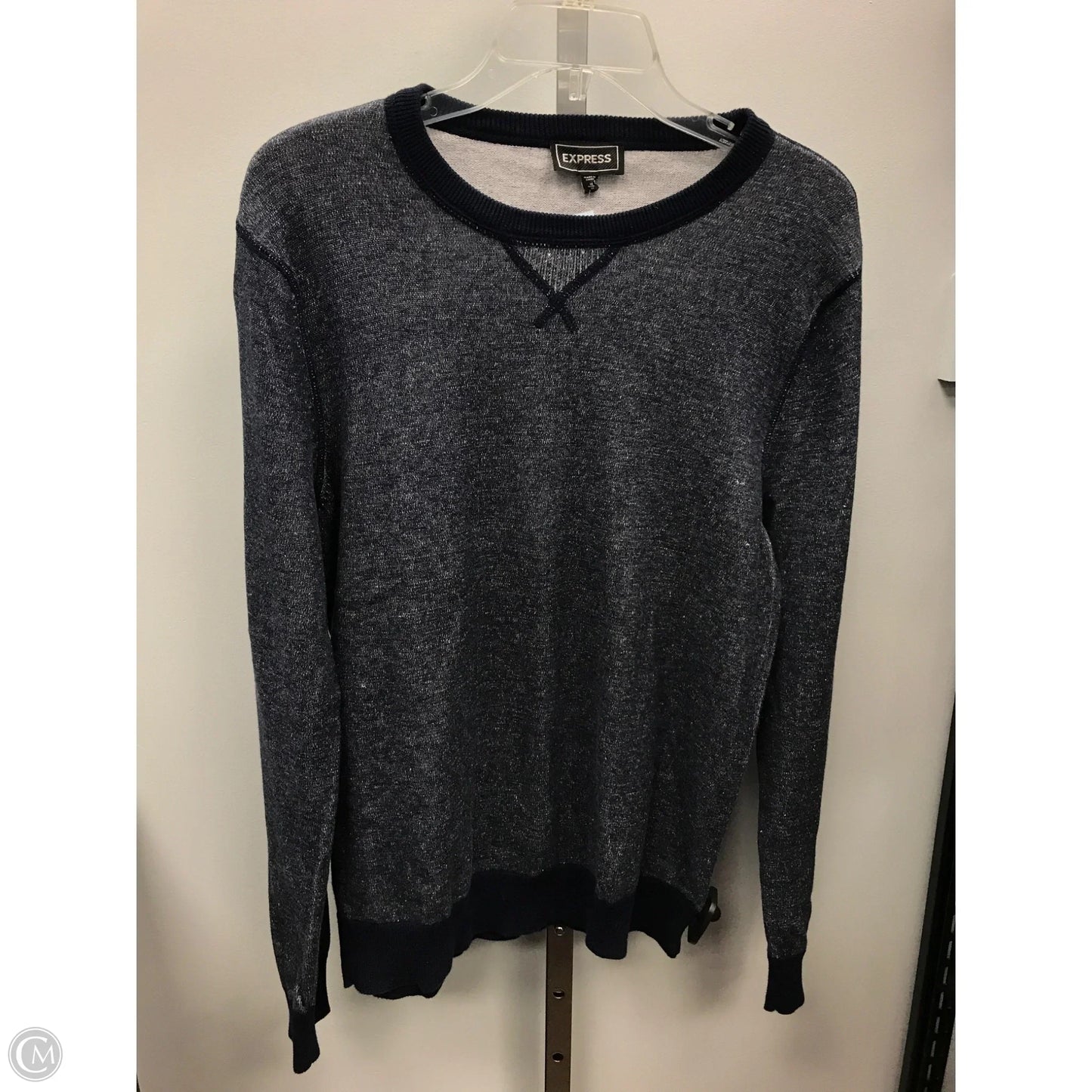 Top Long Sleeve By Express In Blue, Size: M