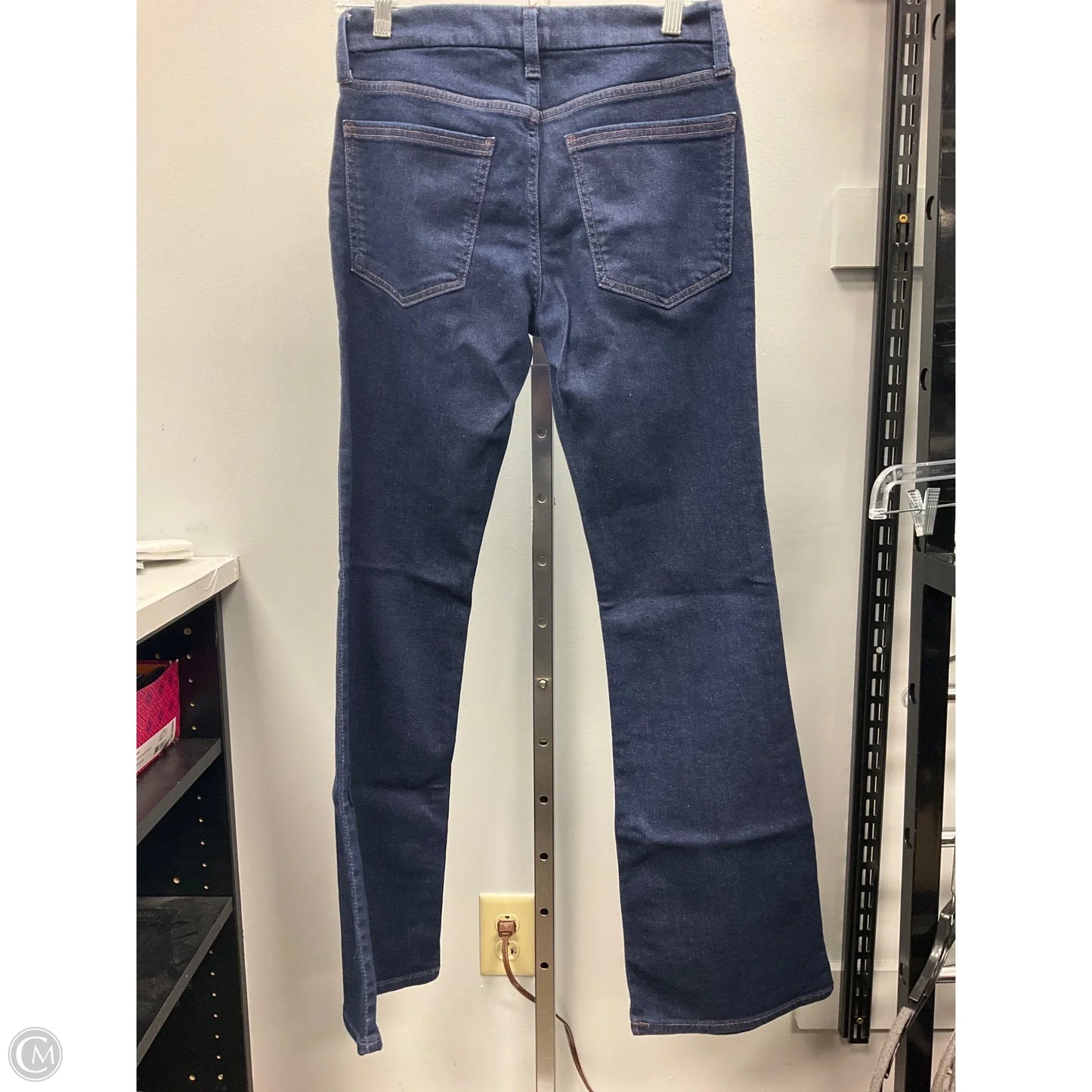 Jeans Flared By Banana Republic In Blue Denim, Size: 4