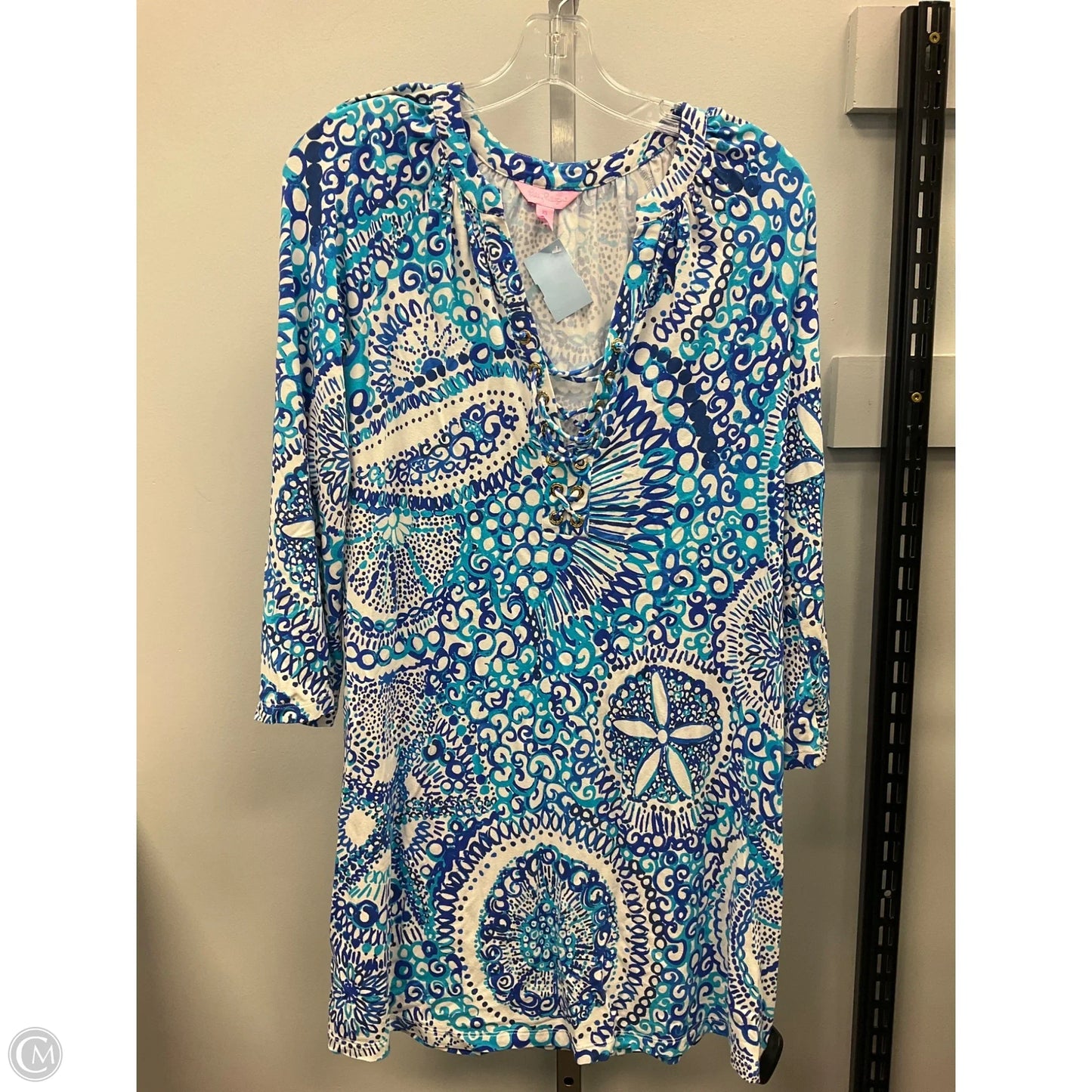 Dress Designer By Lilly Pulitzer In Blue & White, Size: Xs