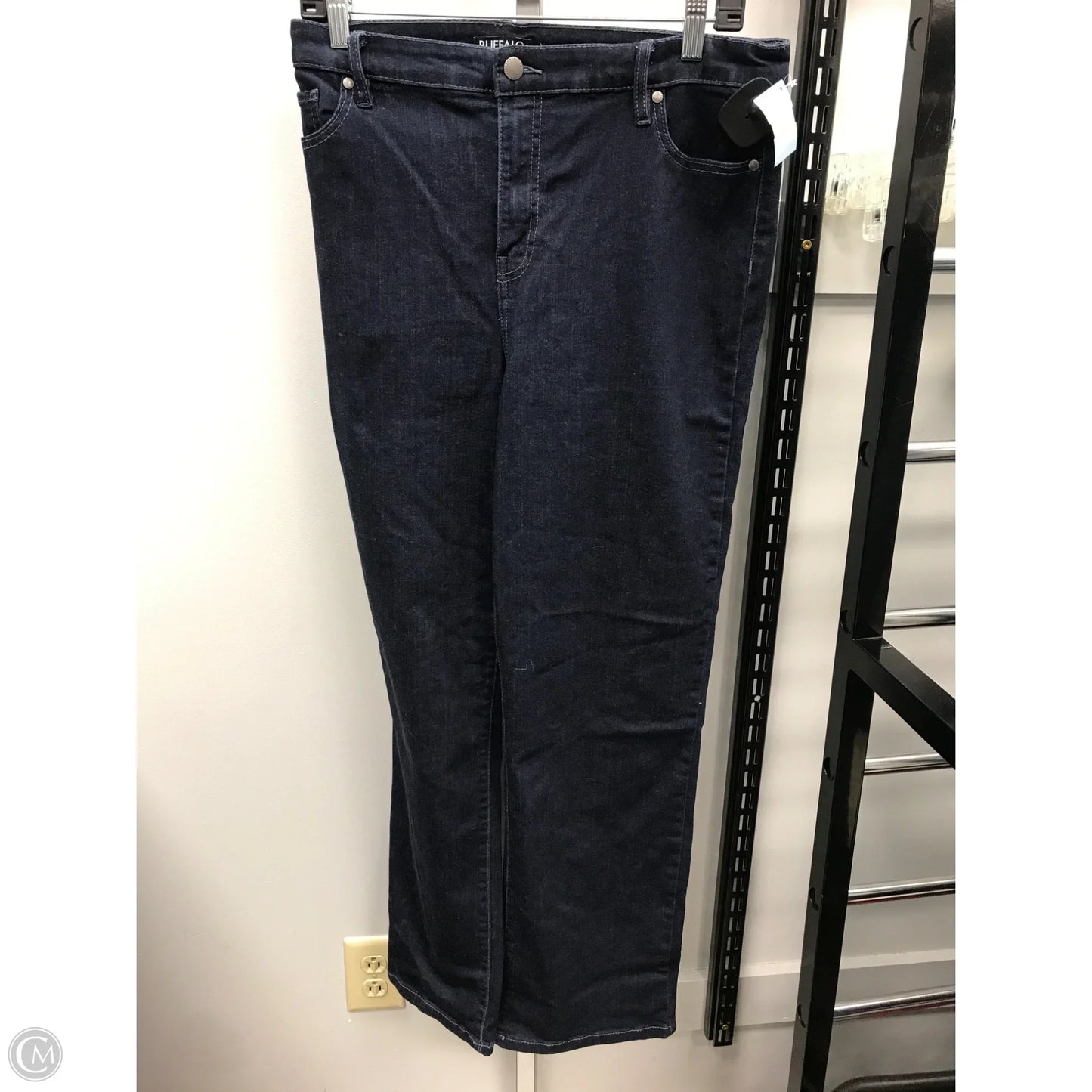 Jeans Straight By Buffalo David Bitton In Blue Denim, Size: 14