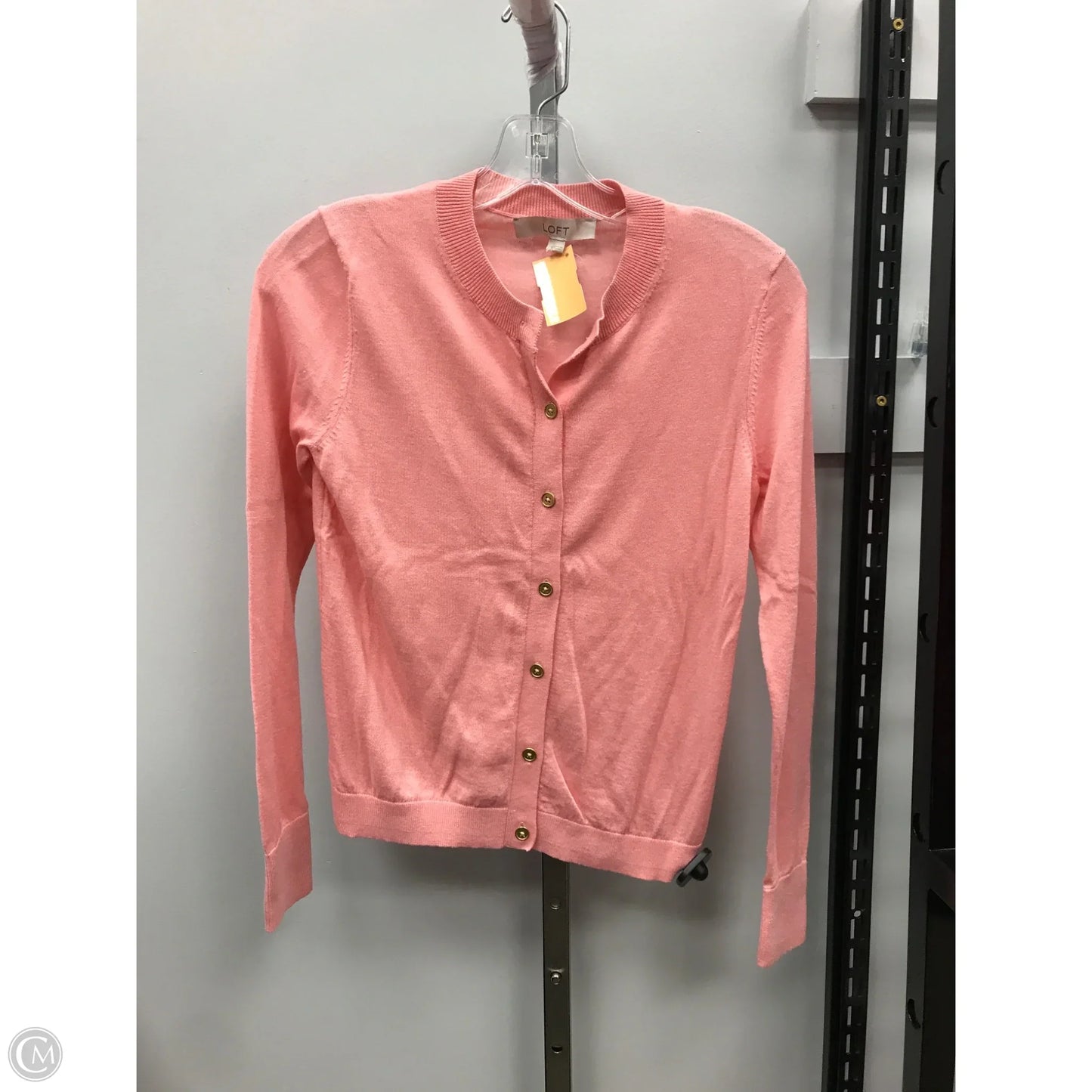 Sweater Cardigan By Loft In Peach, Size: Xs