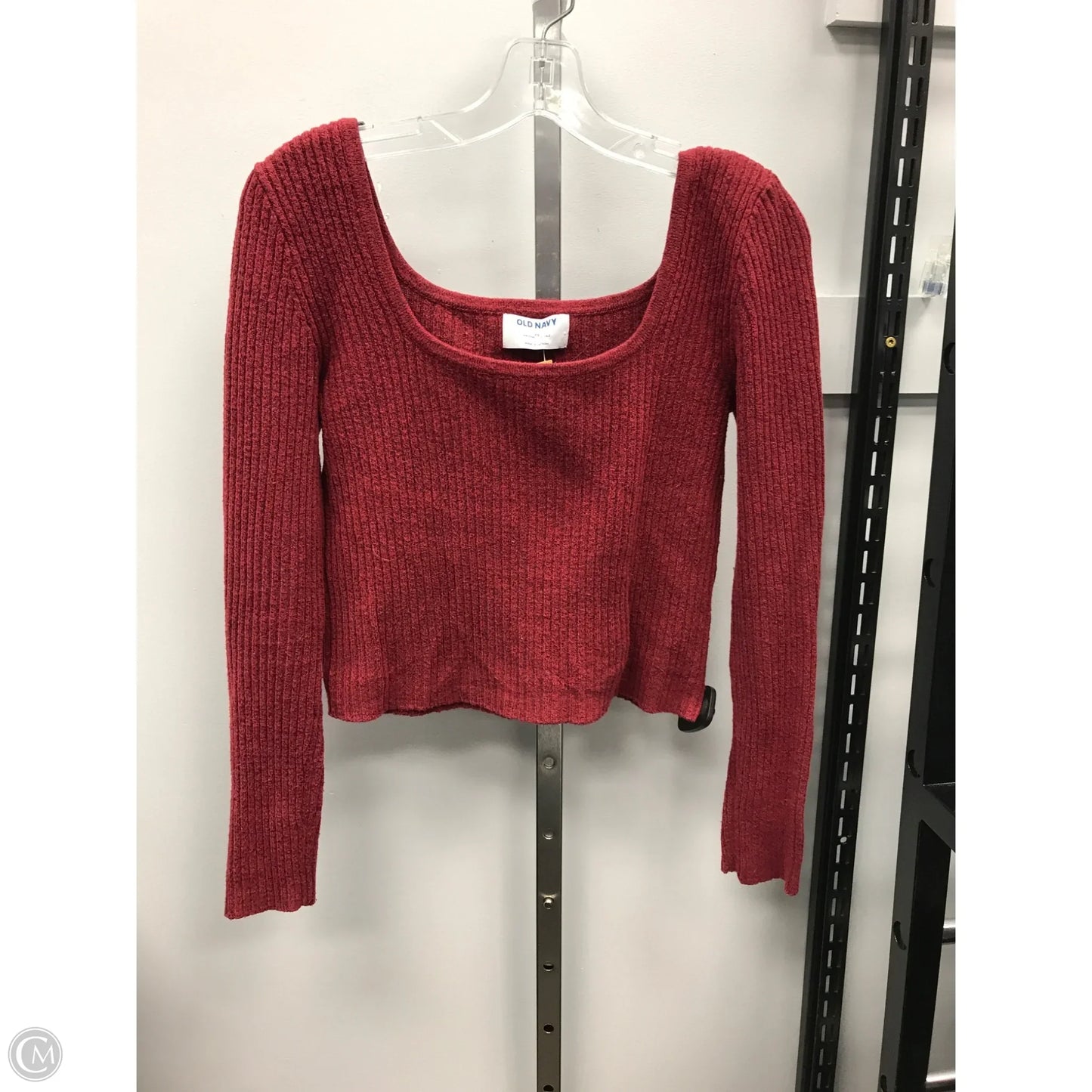 Top Long Sleeve By Old Navy In Red, Size: Xs